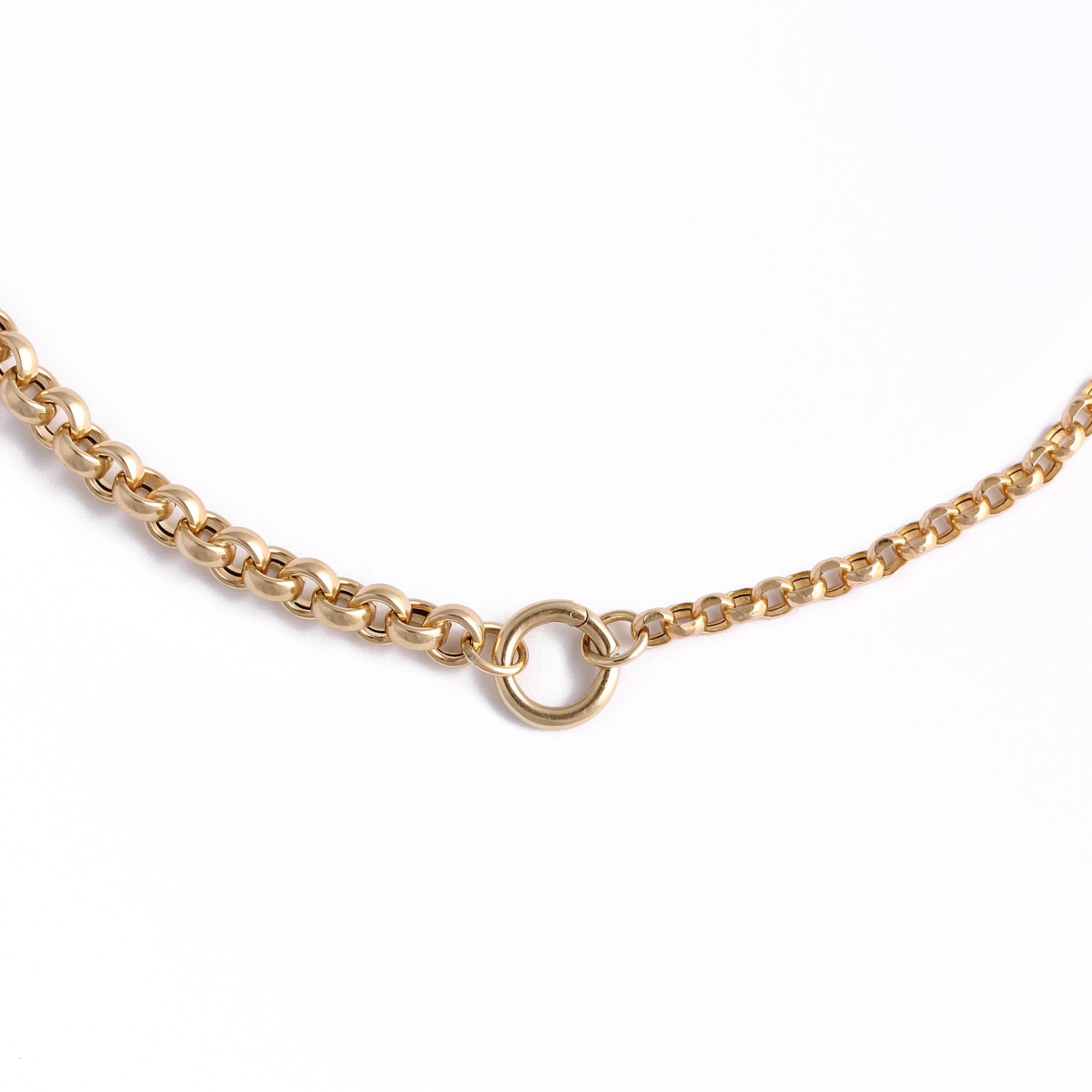 Mixed Size Rolo 14k Chain
