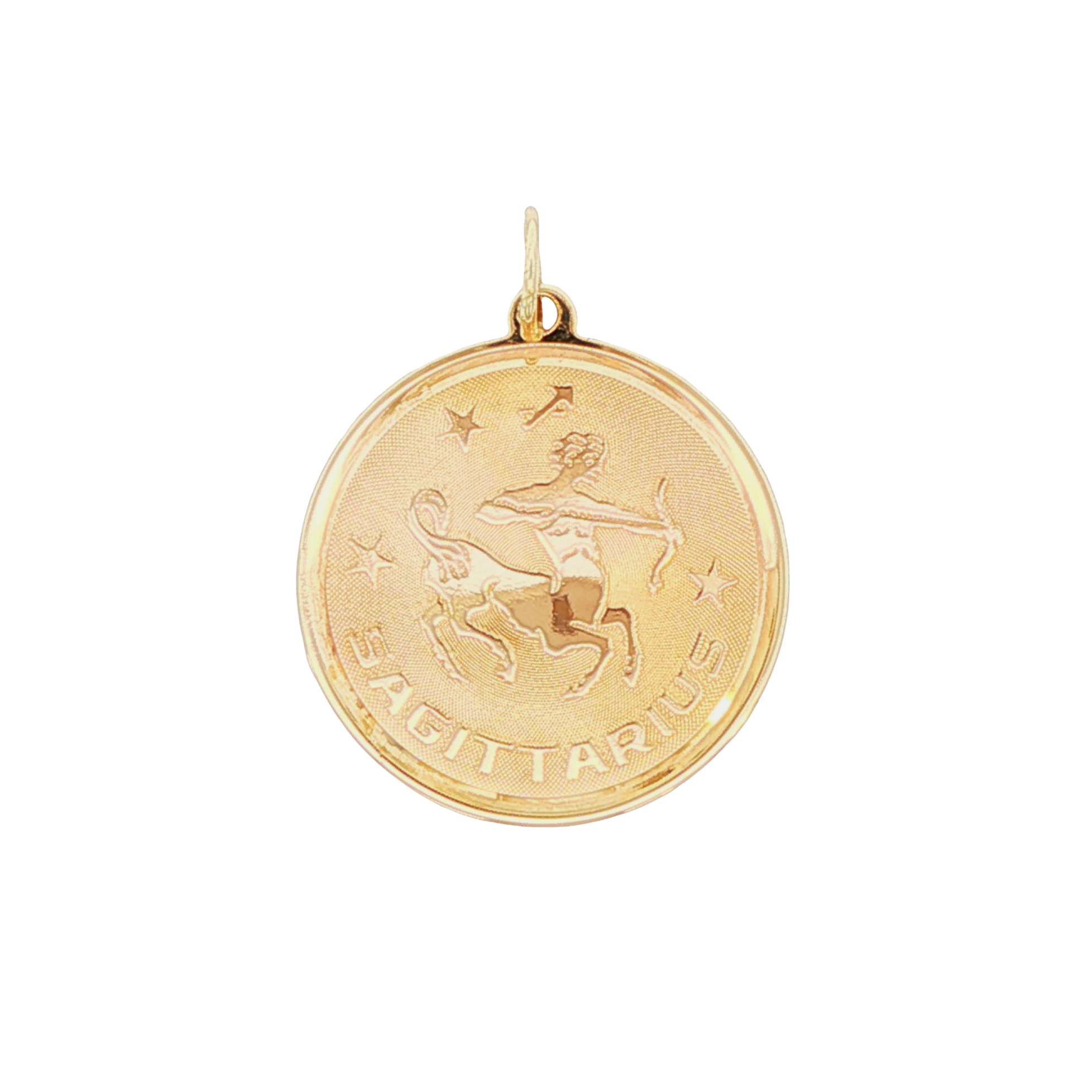 14k Yellow Gold Vintage Sagittarius Zodiac Charm