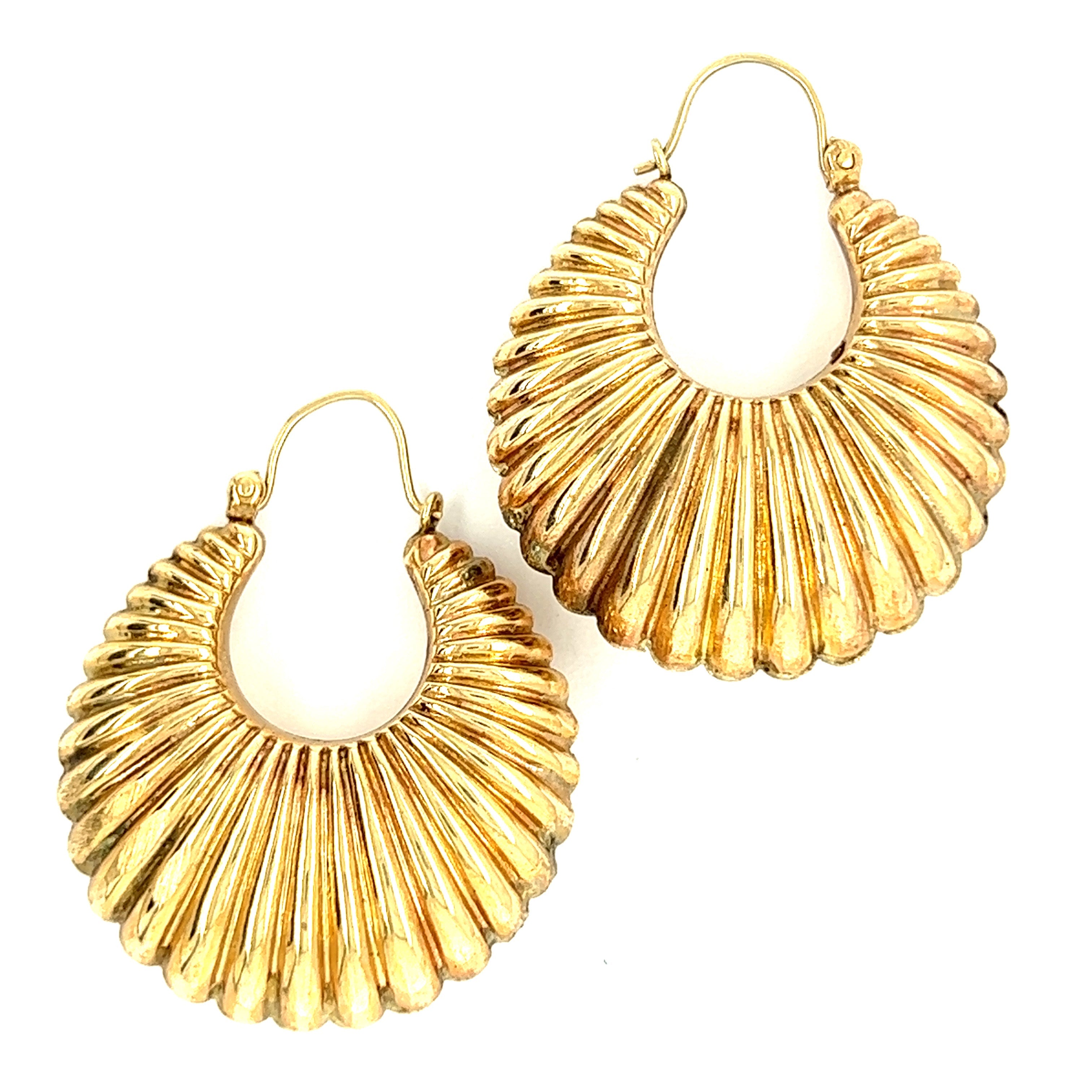 Vintage 14k Gold Hoops