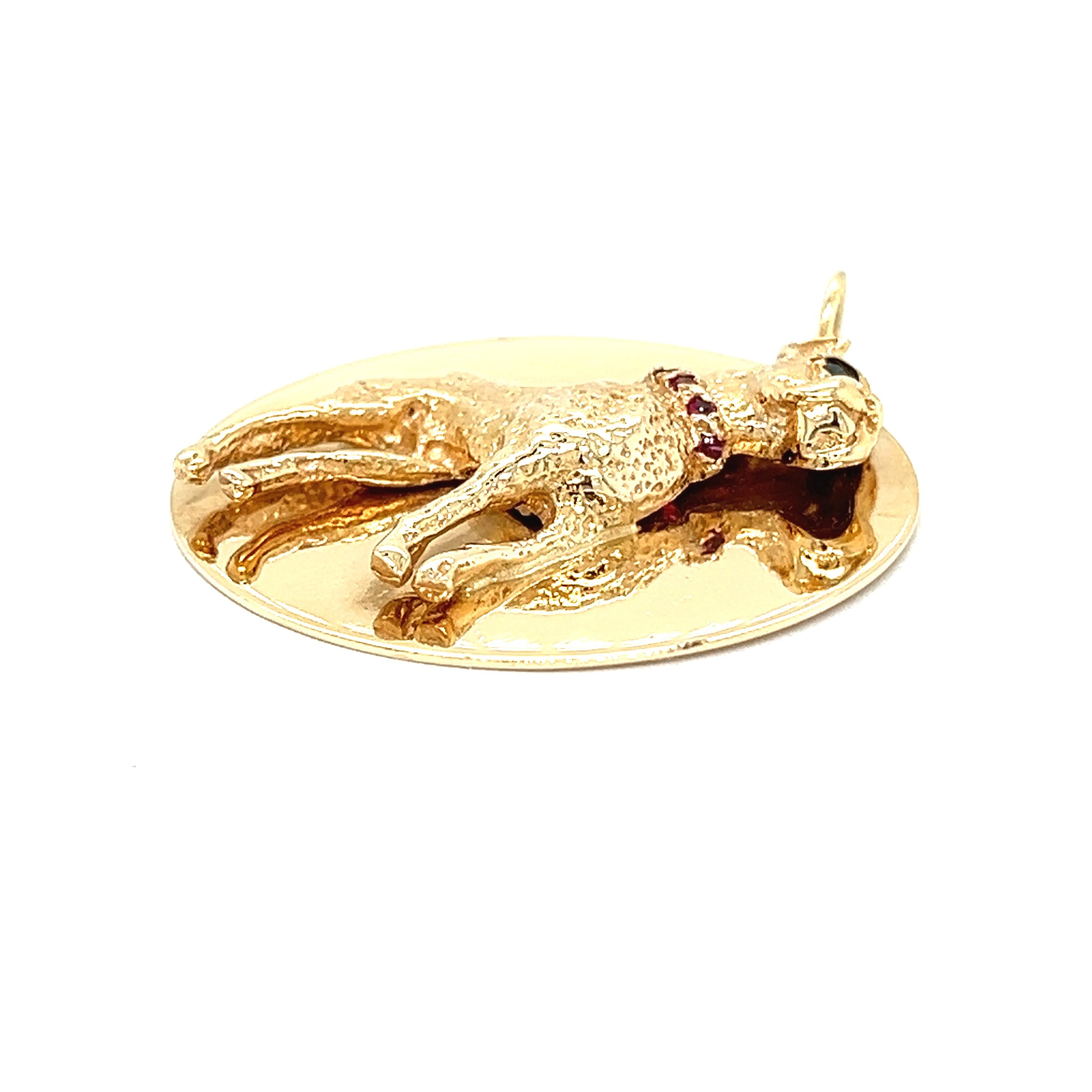 Vintage Boxer/Boston Terrier 14k Gold Charm