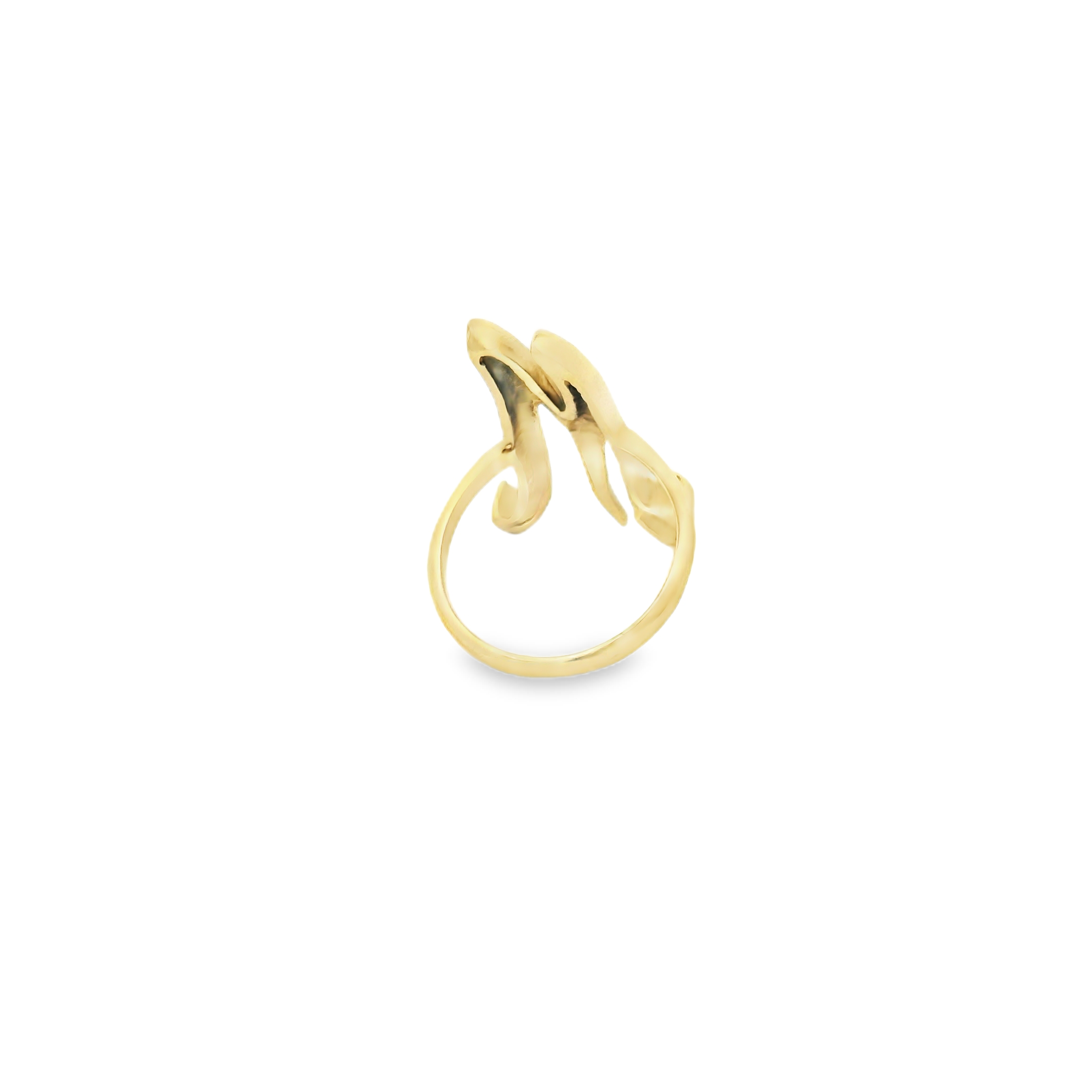 14k Yellow Gold Vintage "M"  Ring