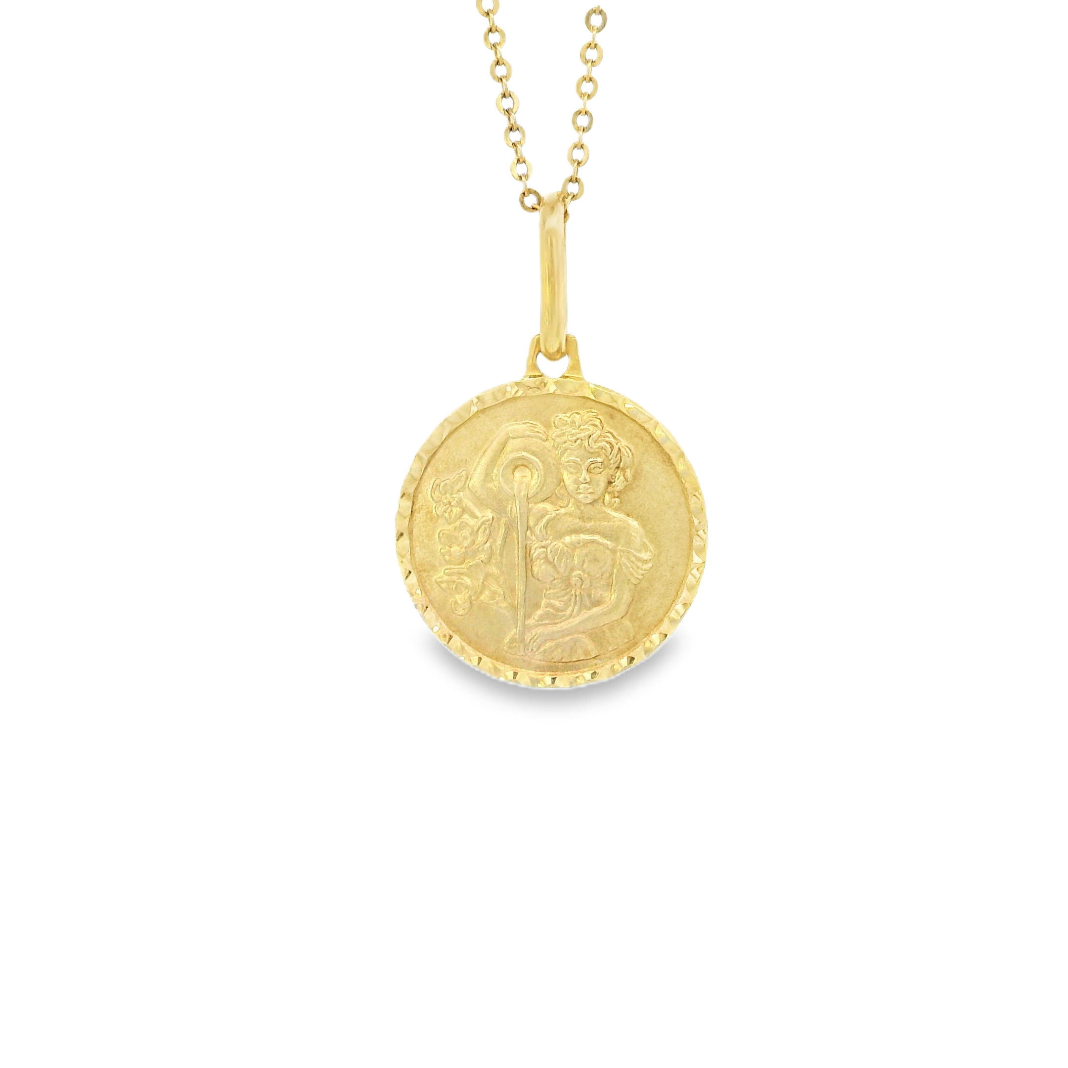 Vintage Virgo Zodiac 14k Gold Charm