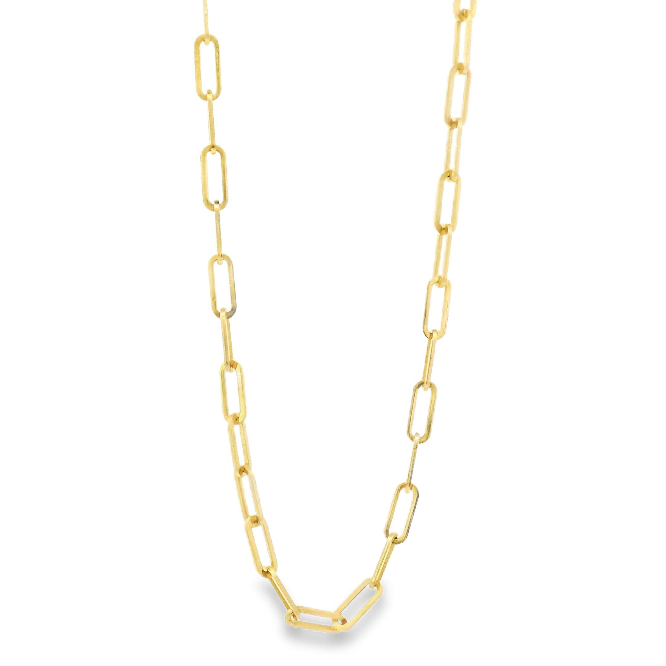 Vintage Link 18" 18k Gold Chain