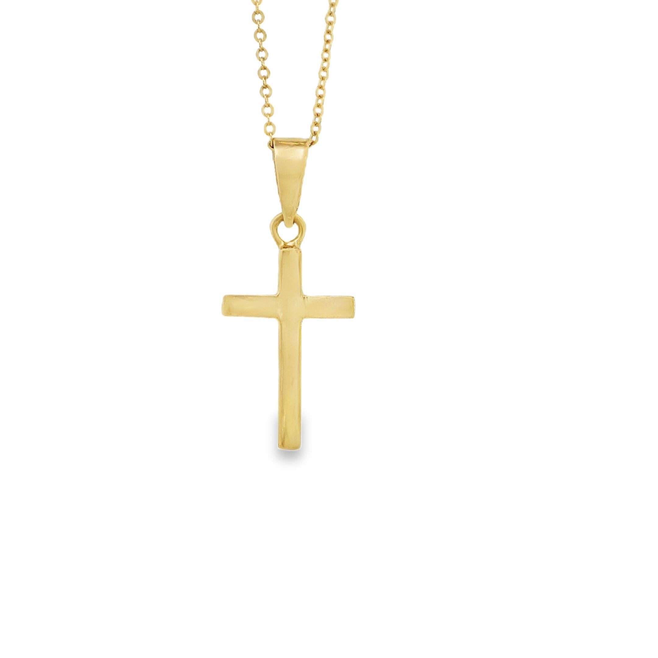 Vintage 14k Gold Cross Charm