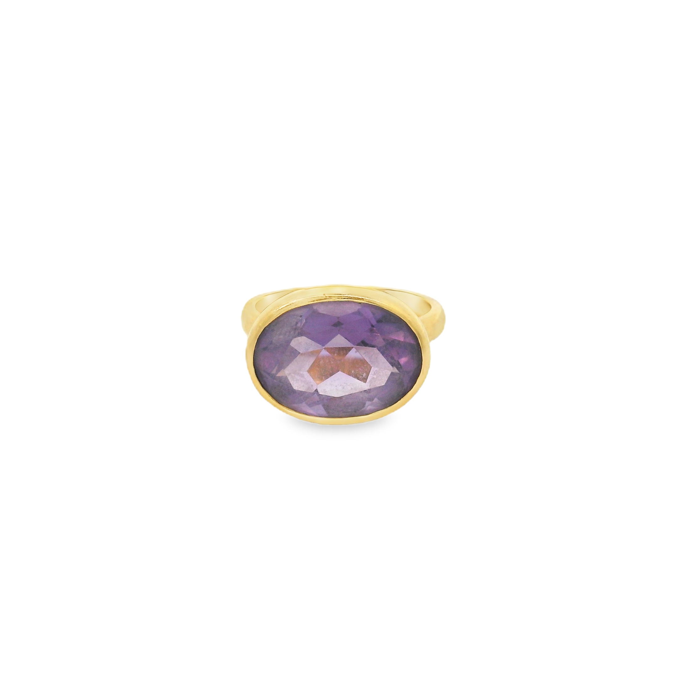 Amethyst 22k Gold Ring