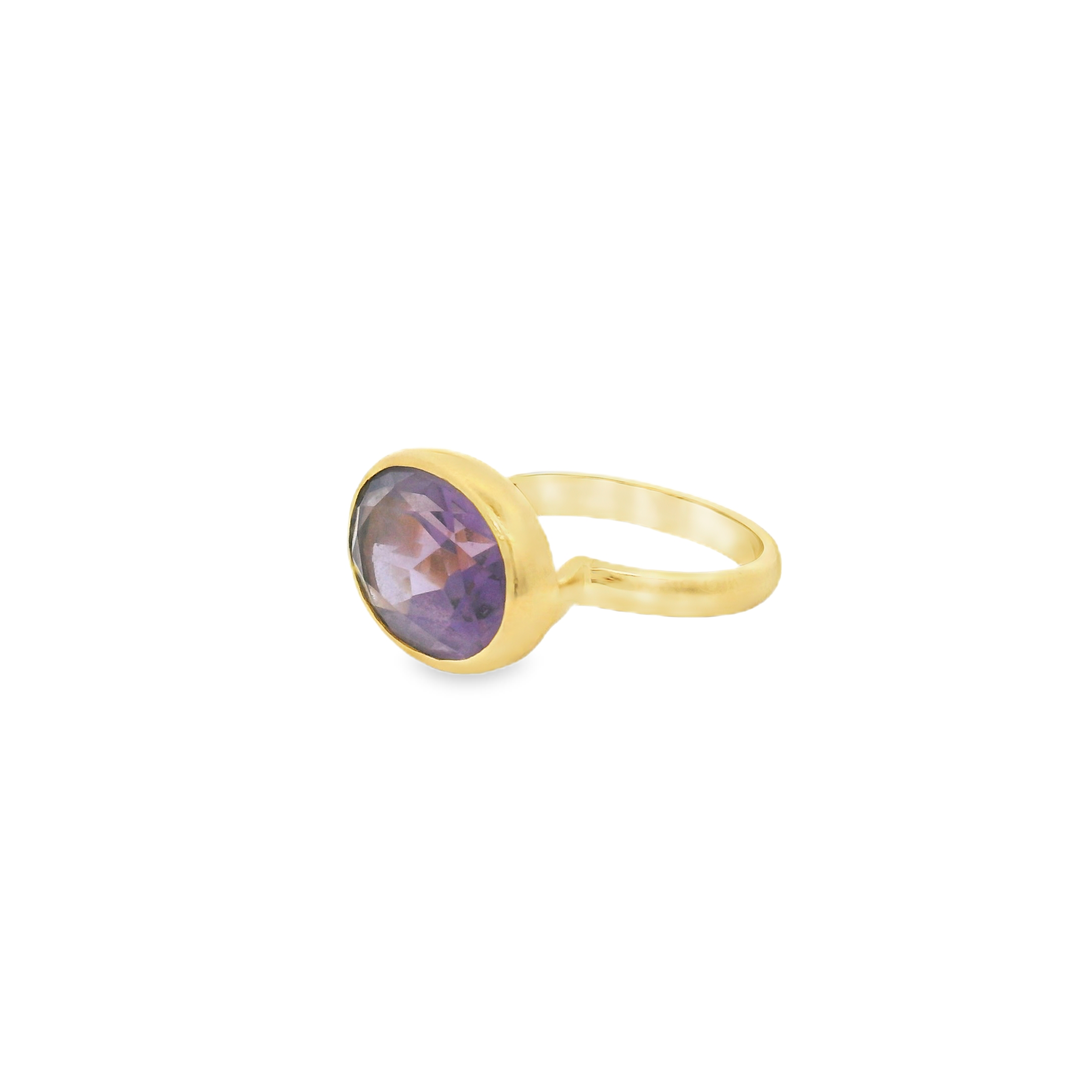 Amethyst 22k Gold Ring