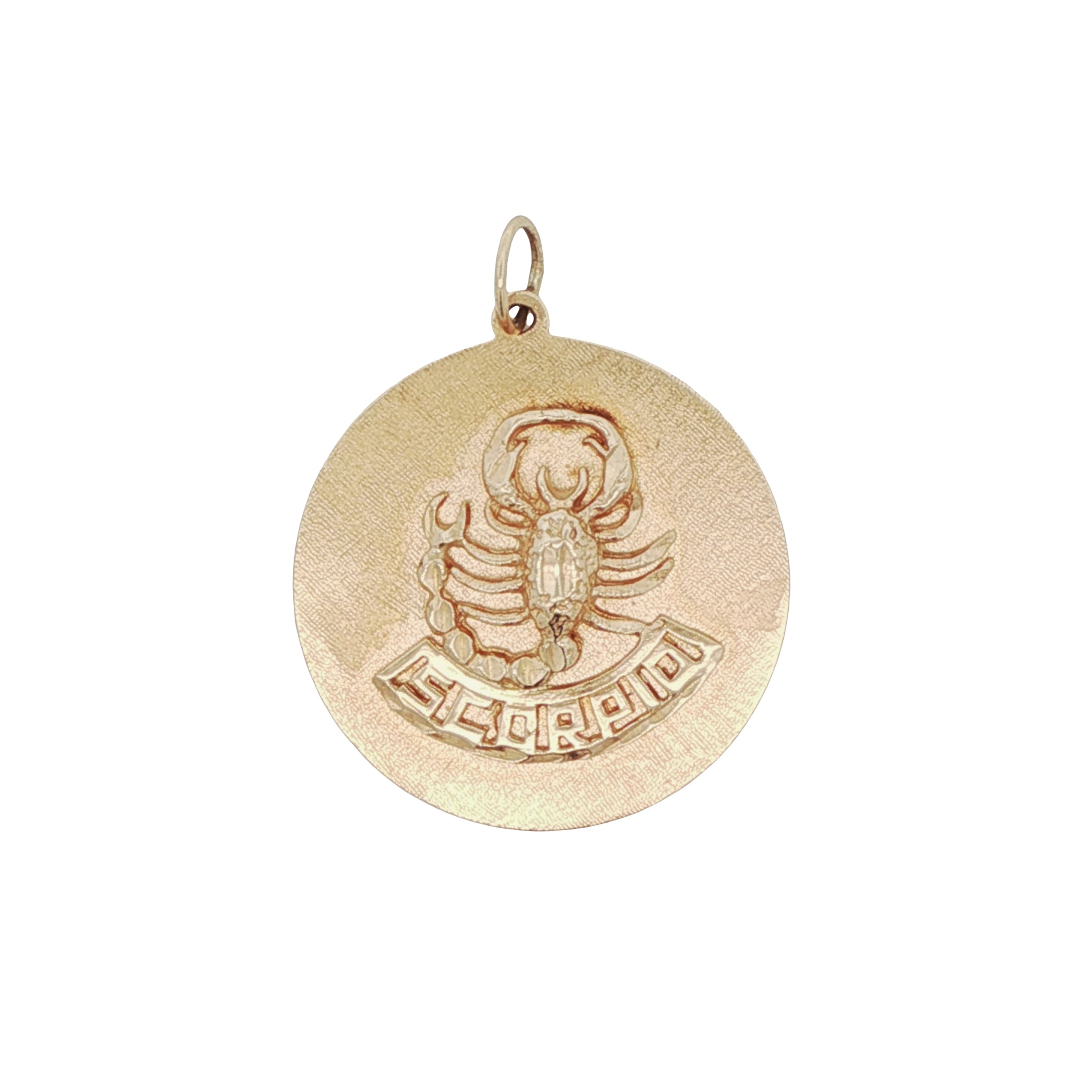 14k Yellow Gold Vintage Scorpio Zodiac Charm