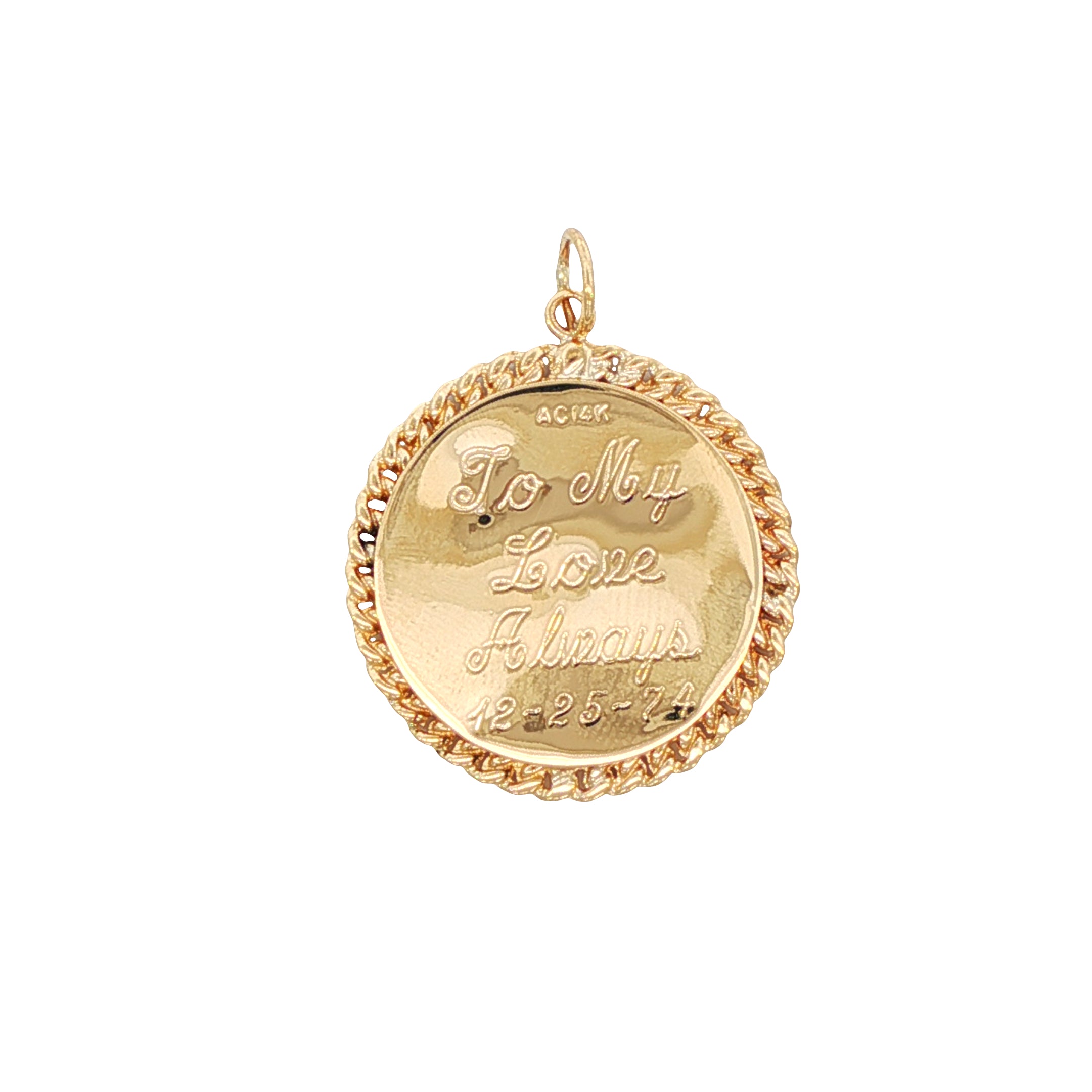 14k Yellow Gold Vintage Taurus Zodiac Charm
