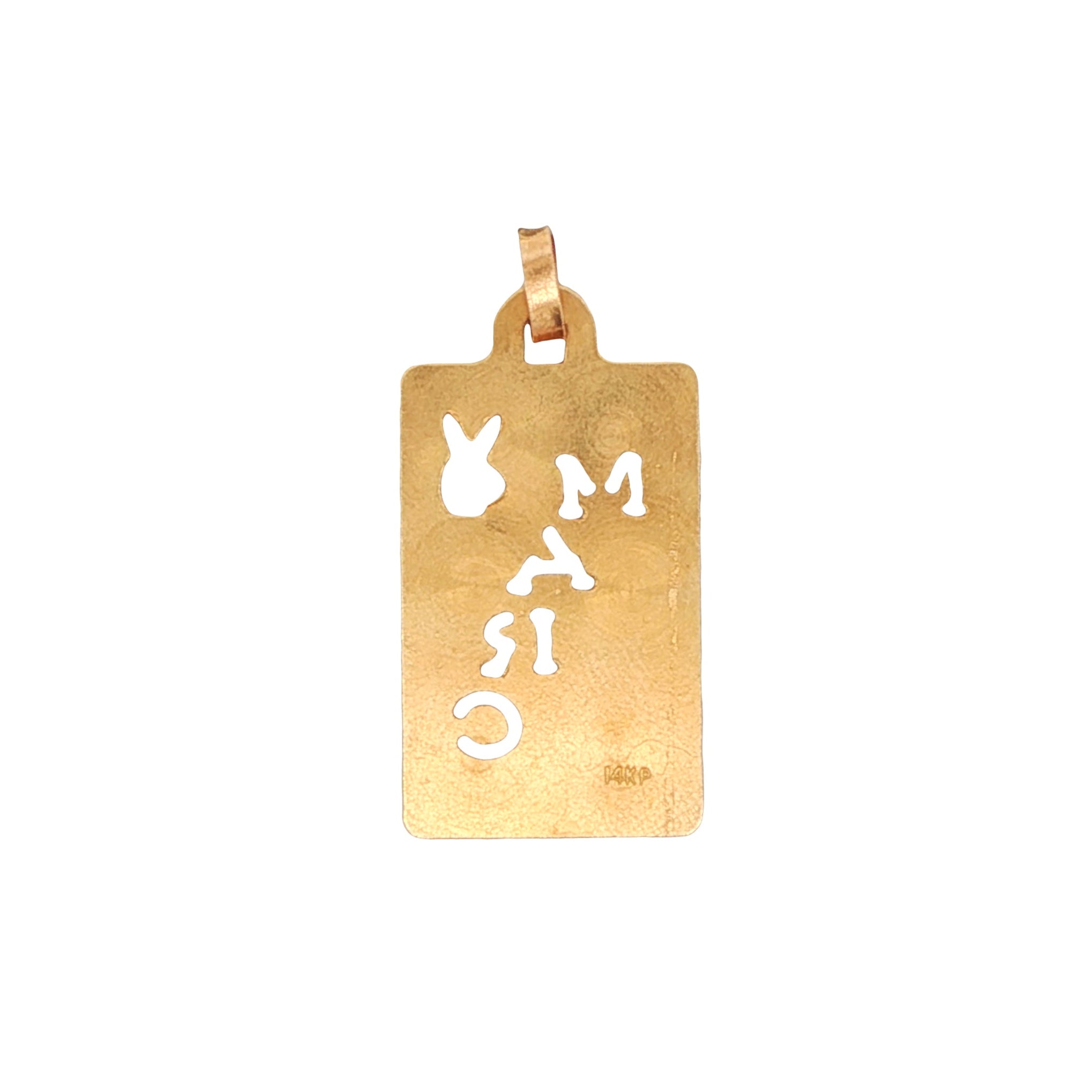 14k Yellow Gold Vintage "Marc" Charm