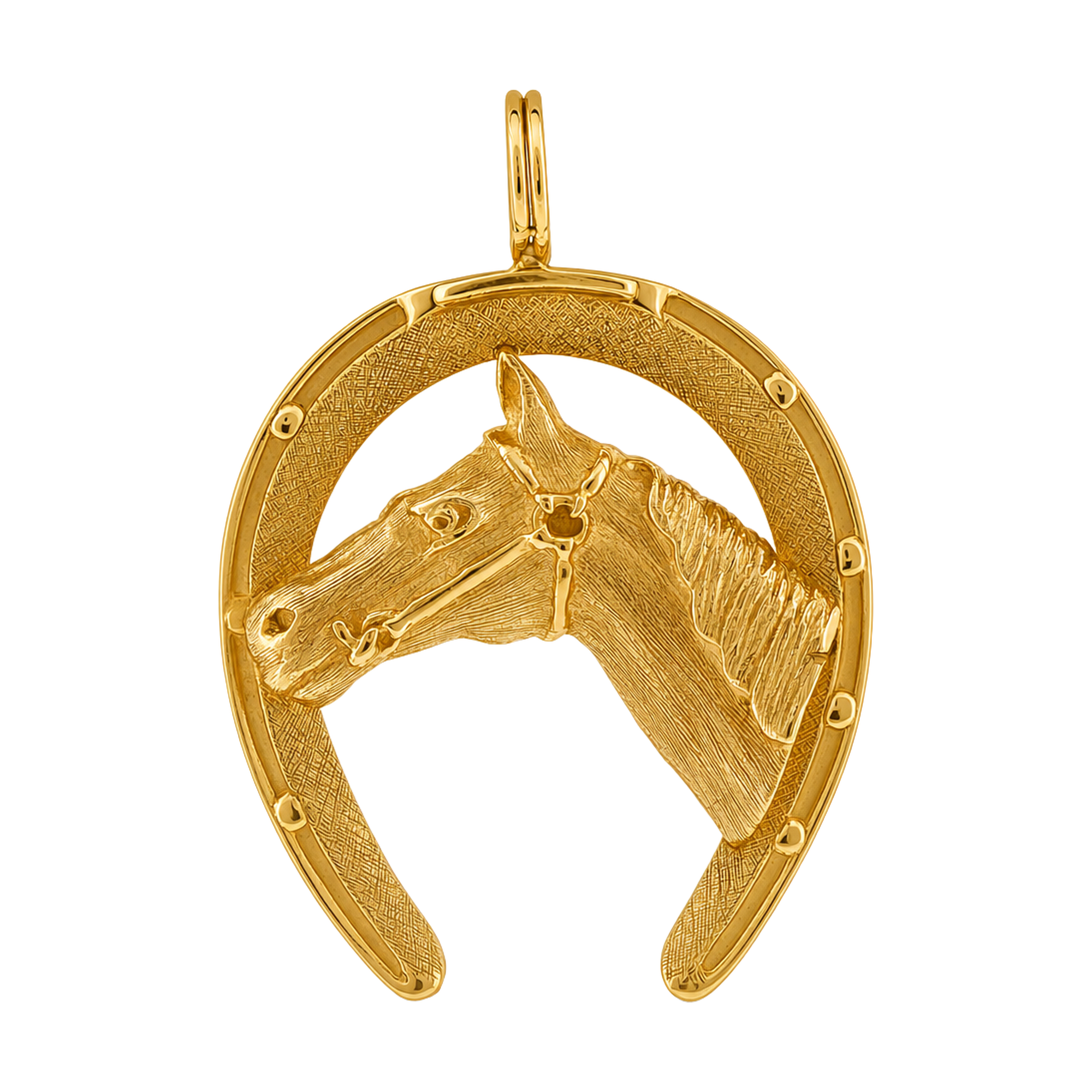 14k Gold Vintage Horse Shoe Charm