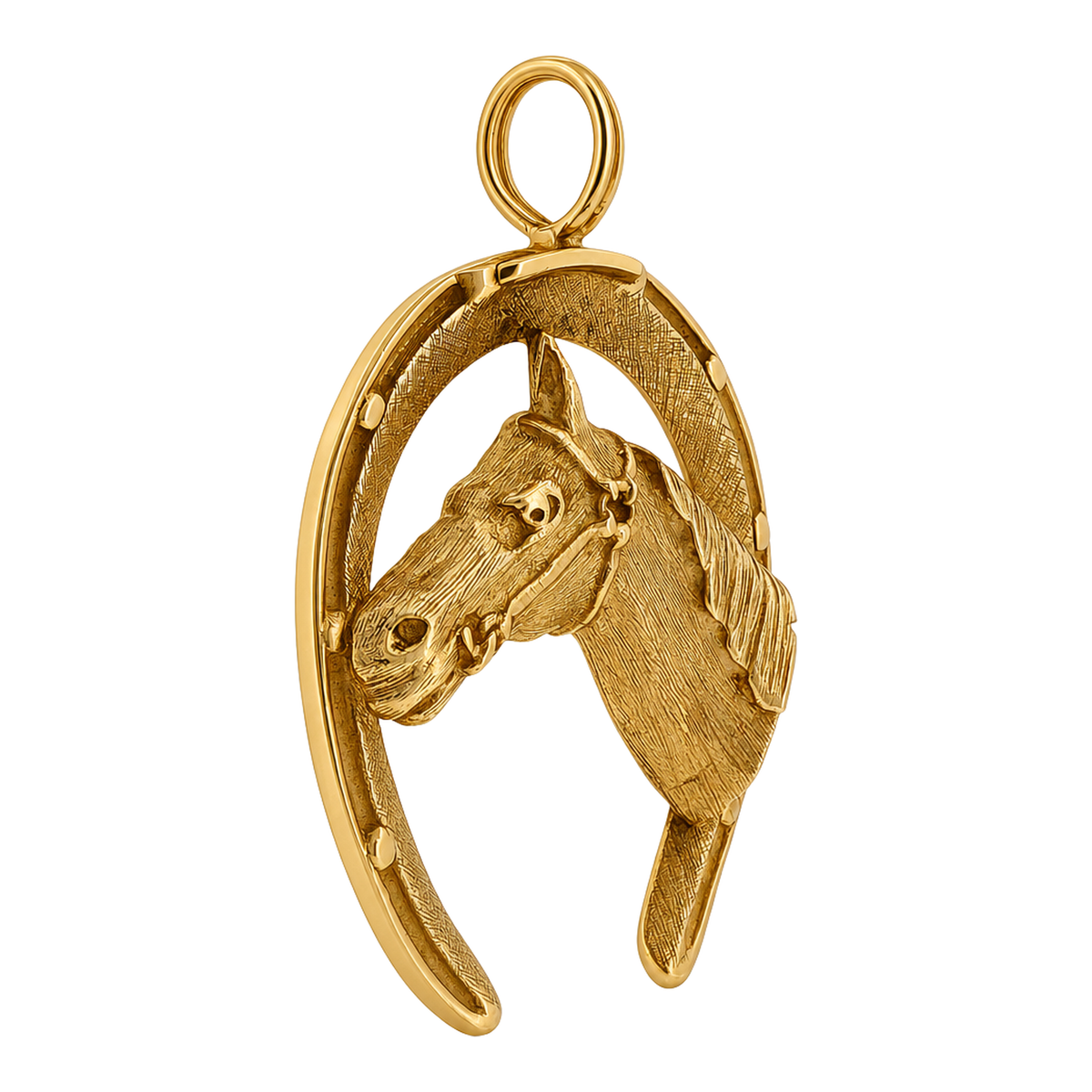 14k Gold Vintage Horse Shoe Charm