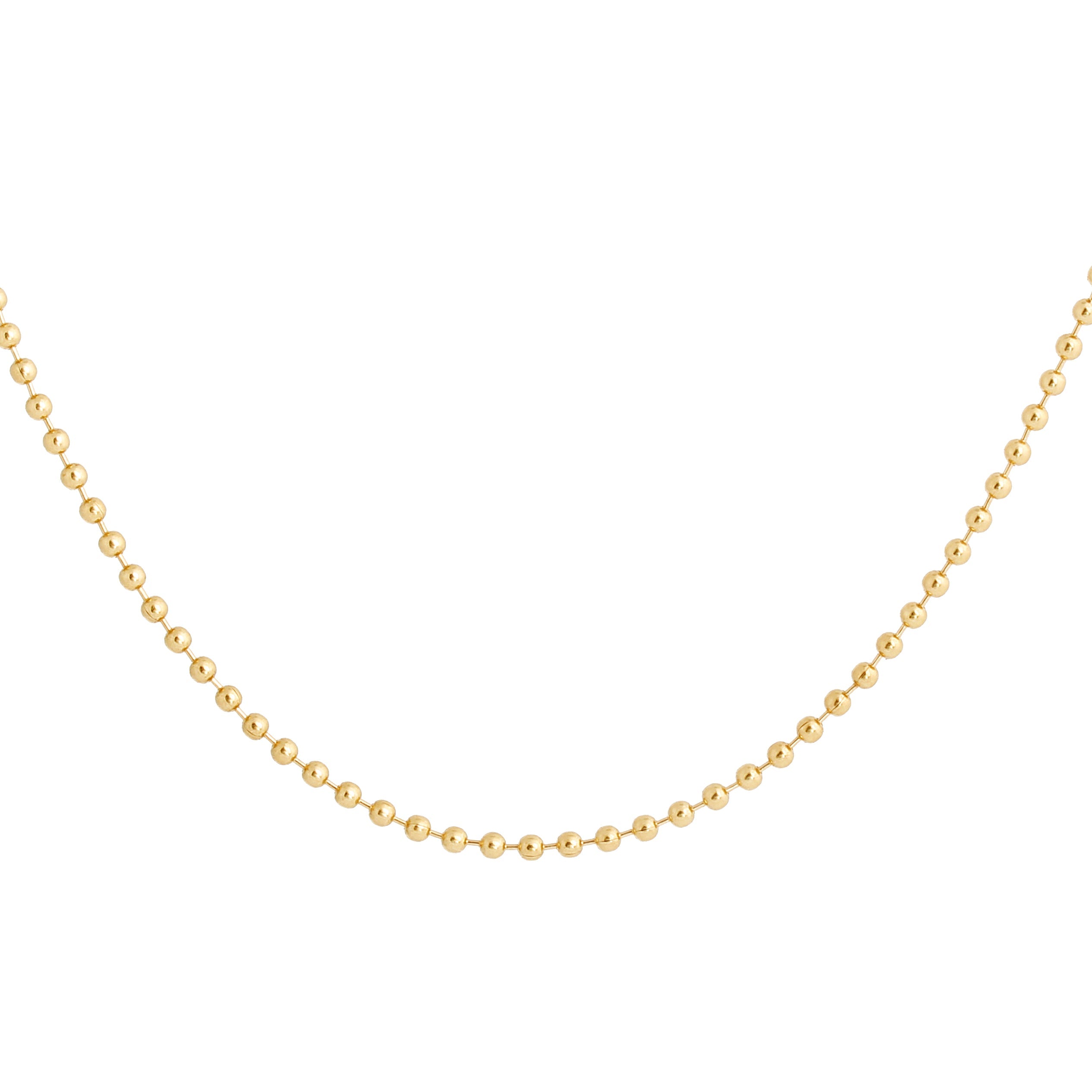 Classic Ball Chain 14k Gold