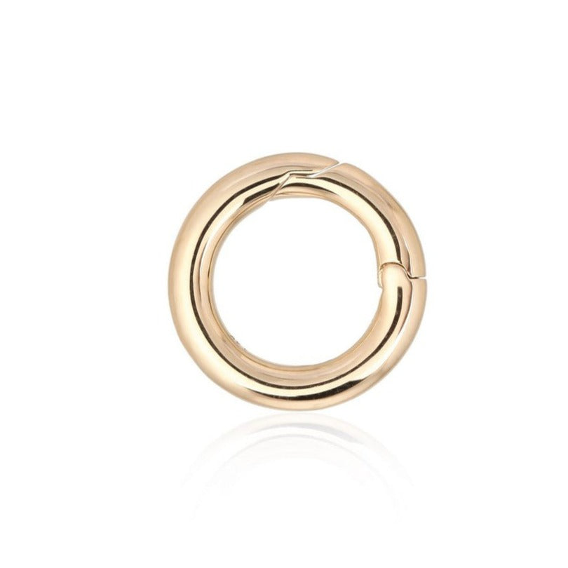 Push-in Circle Clasp 14k Gold