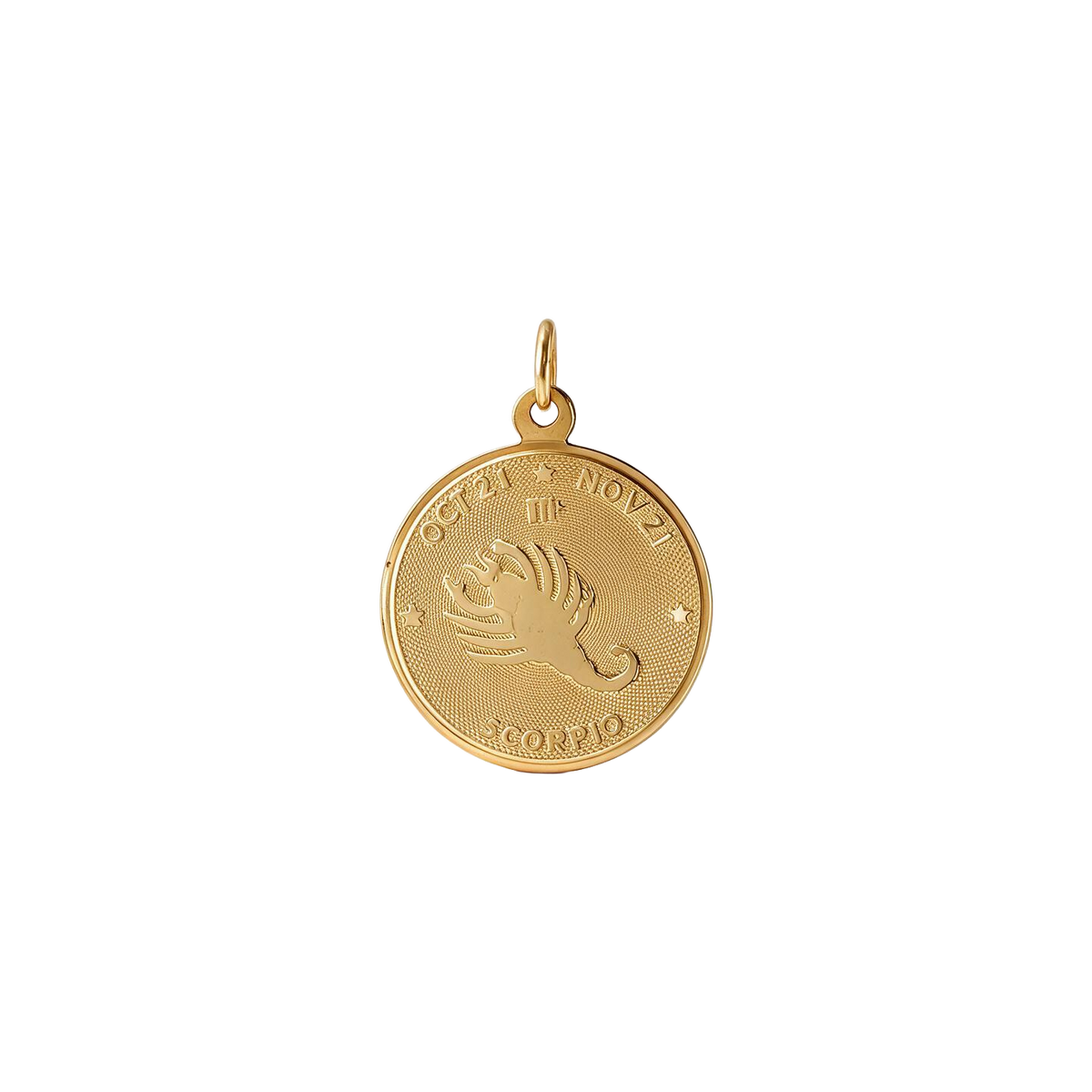 14k Yellow Gold Vintage Scorpio Zodiac Charm