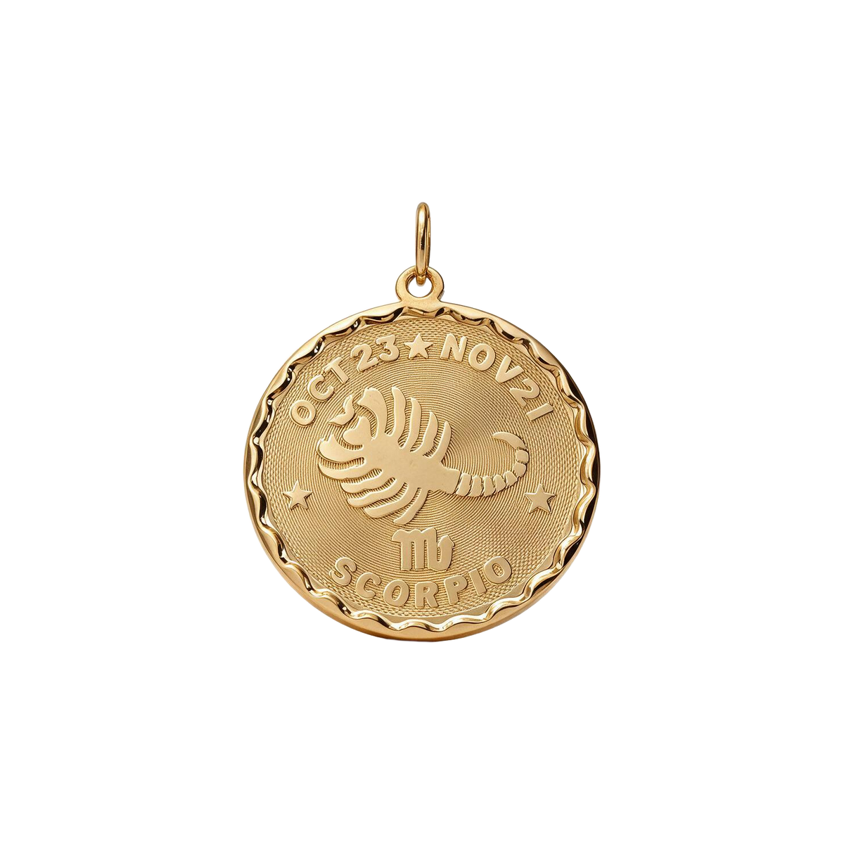 14k Yellow Gold Vintage Scorpio Zodiac Charm
