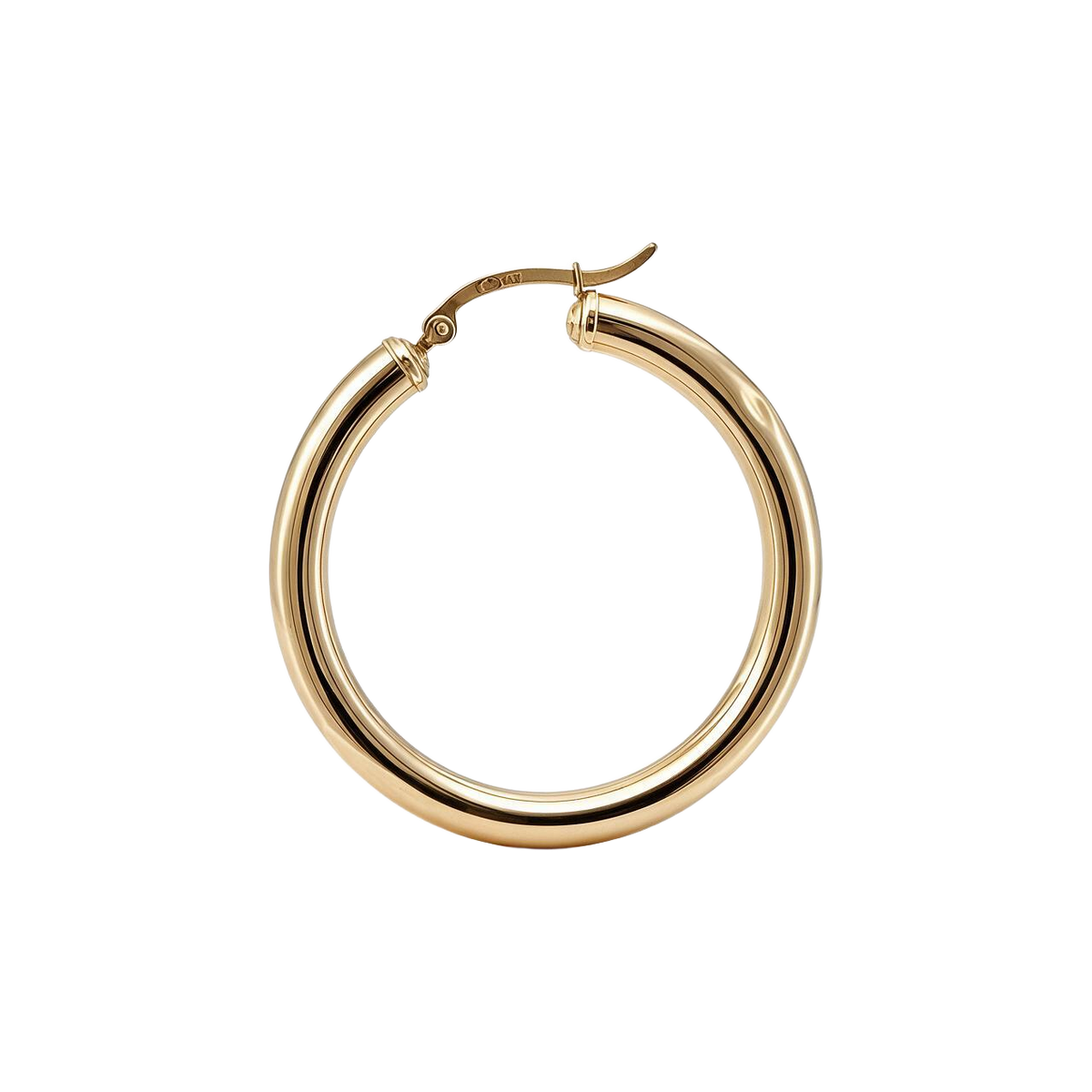 14k Yellow Gold Hoop Earrings