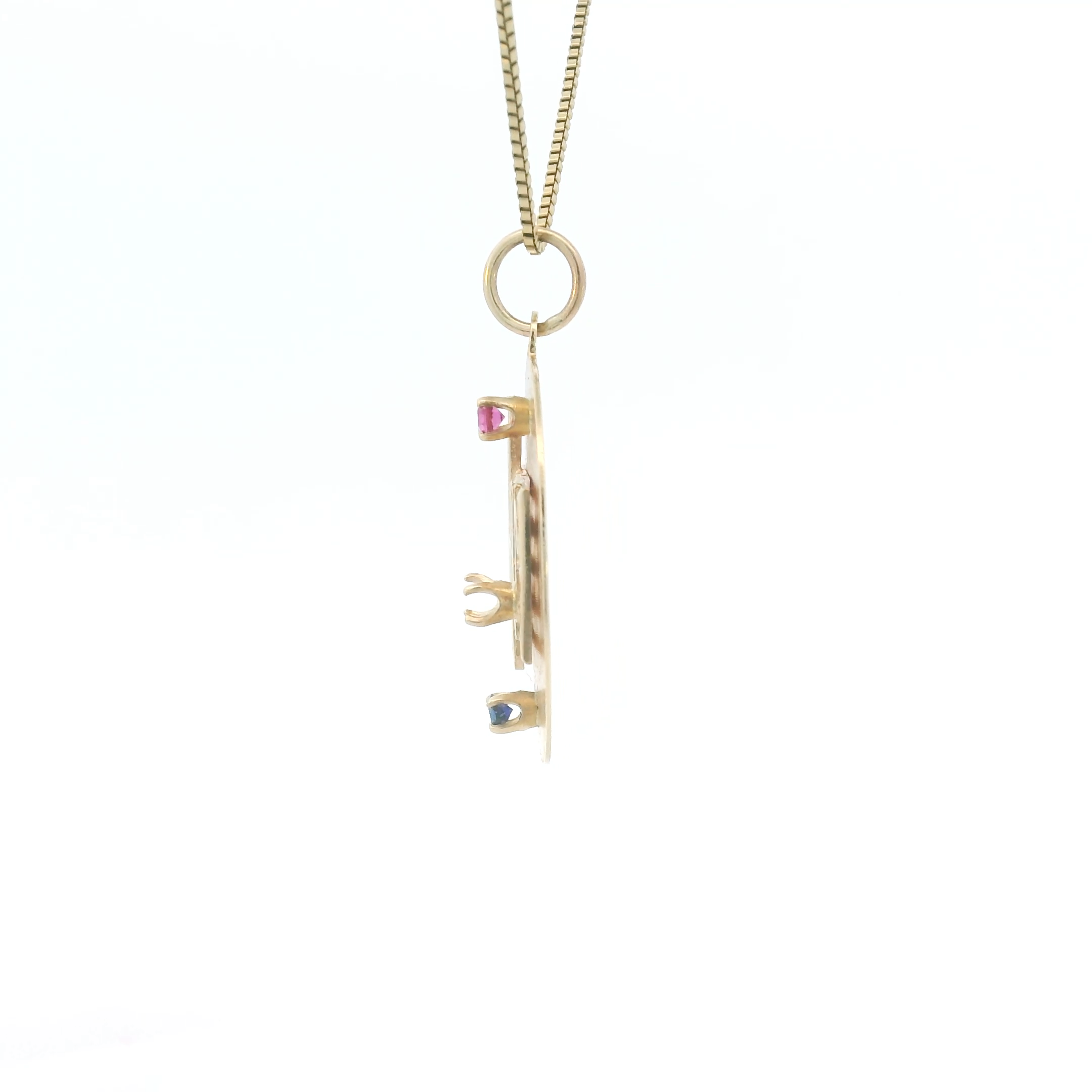 14k Yellow Gold Vintage Music Charm