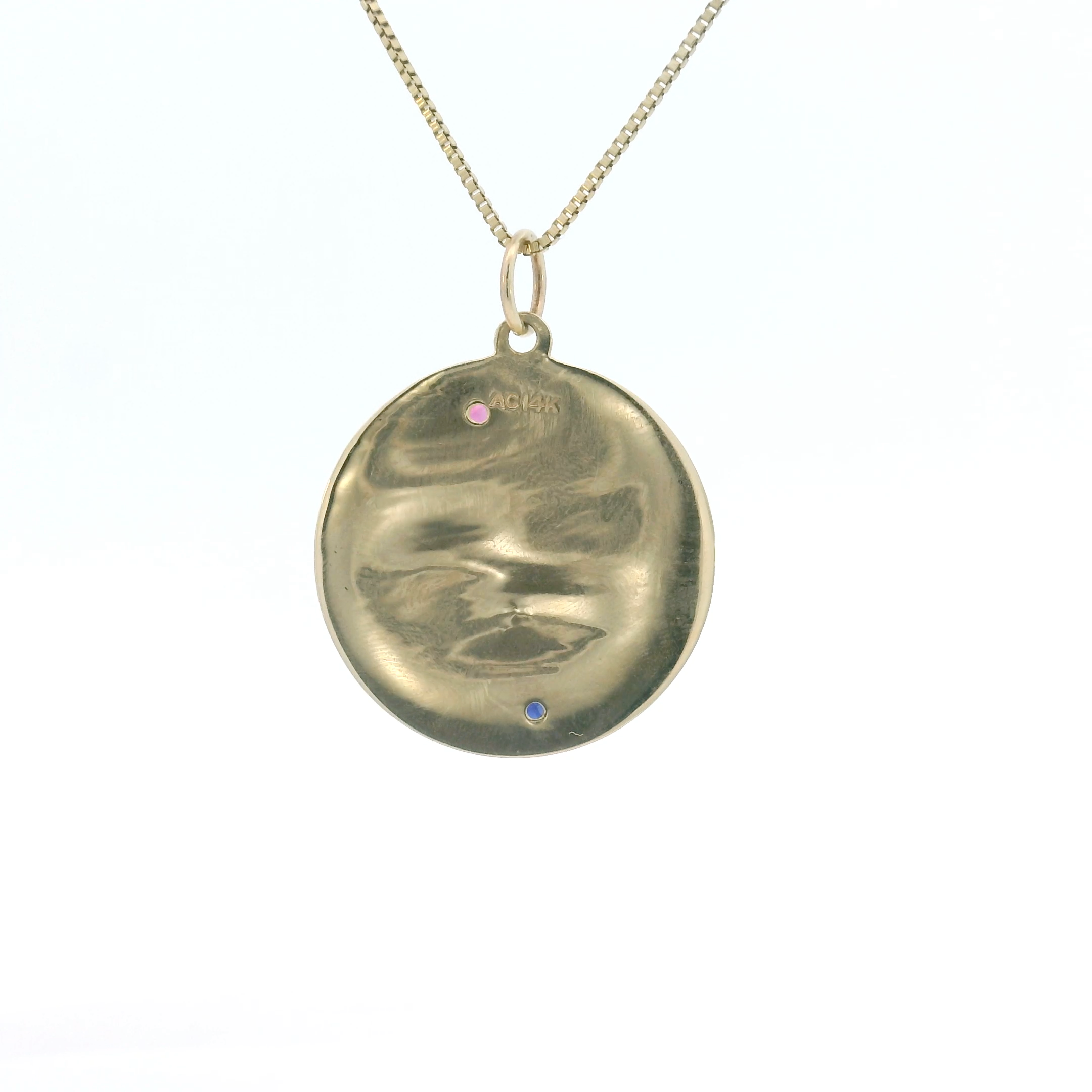 14k Yellow Gold Vintage Music Charm