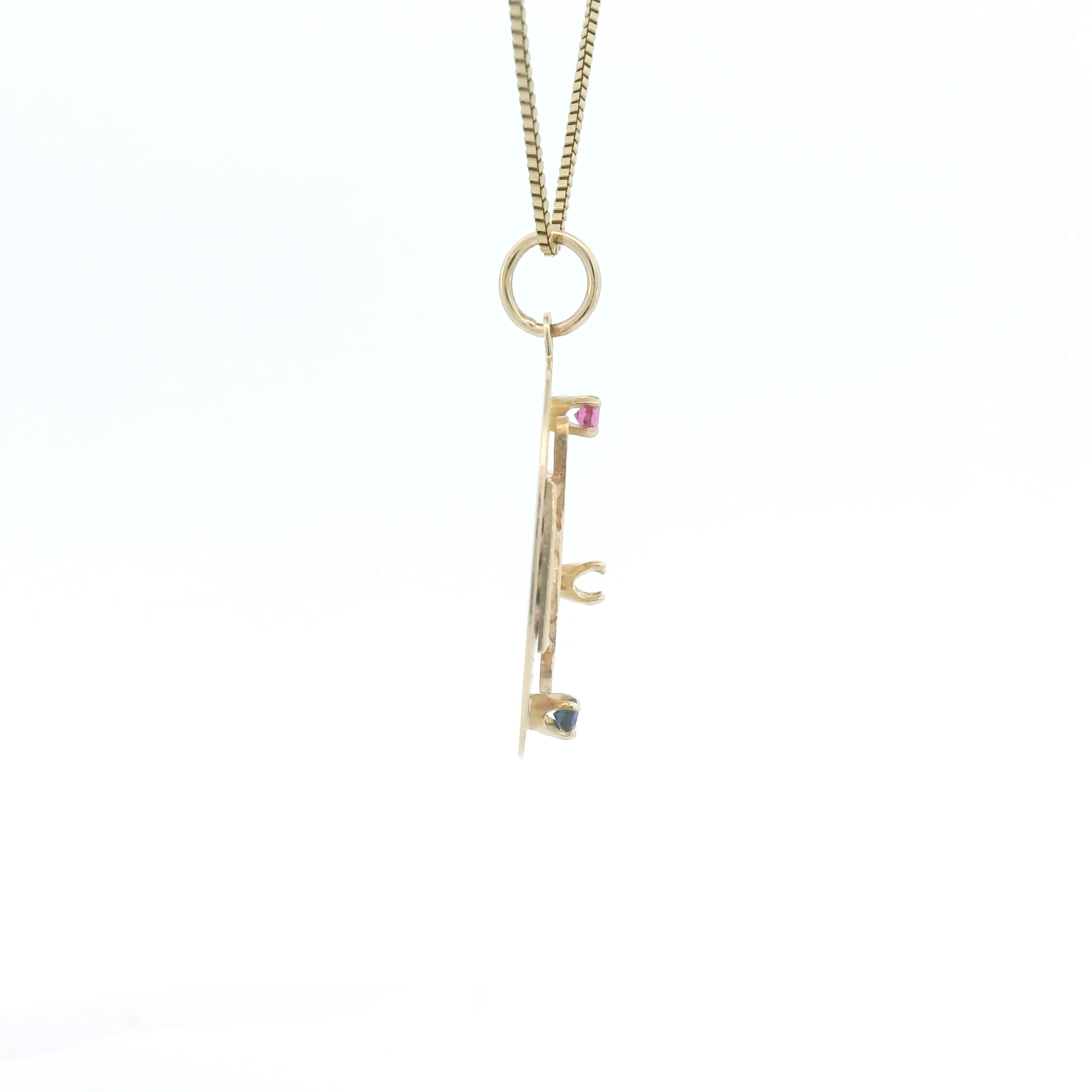 14k Yellow Gold Vintage Music Charm