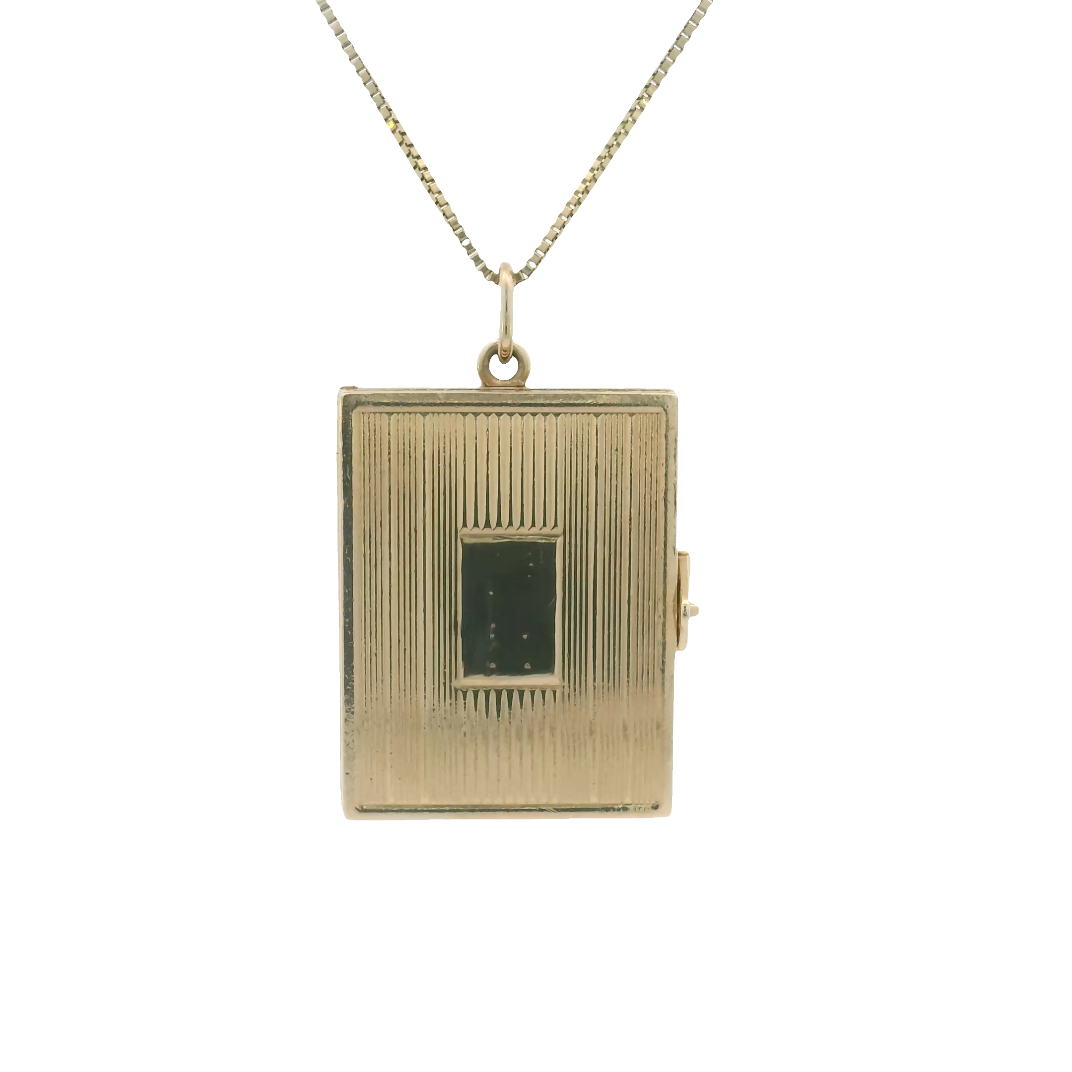 14k Yellow Gold Vintage Book Locket Charm