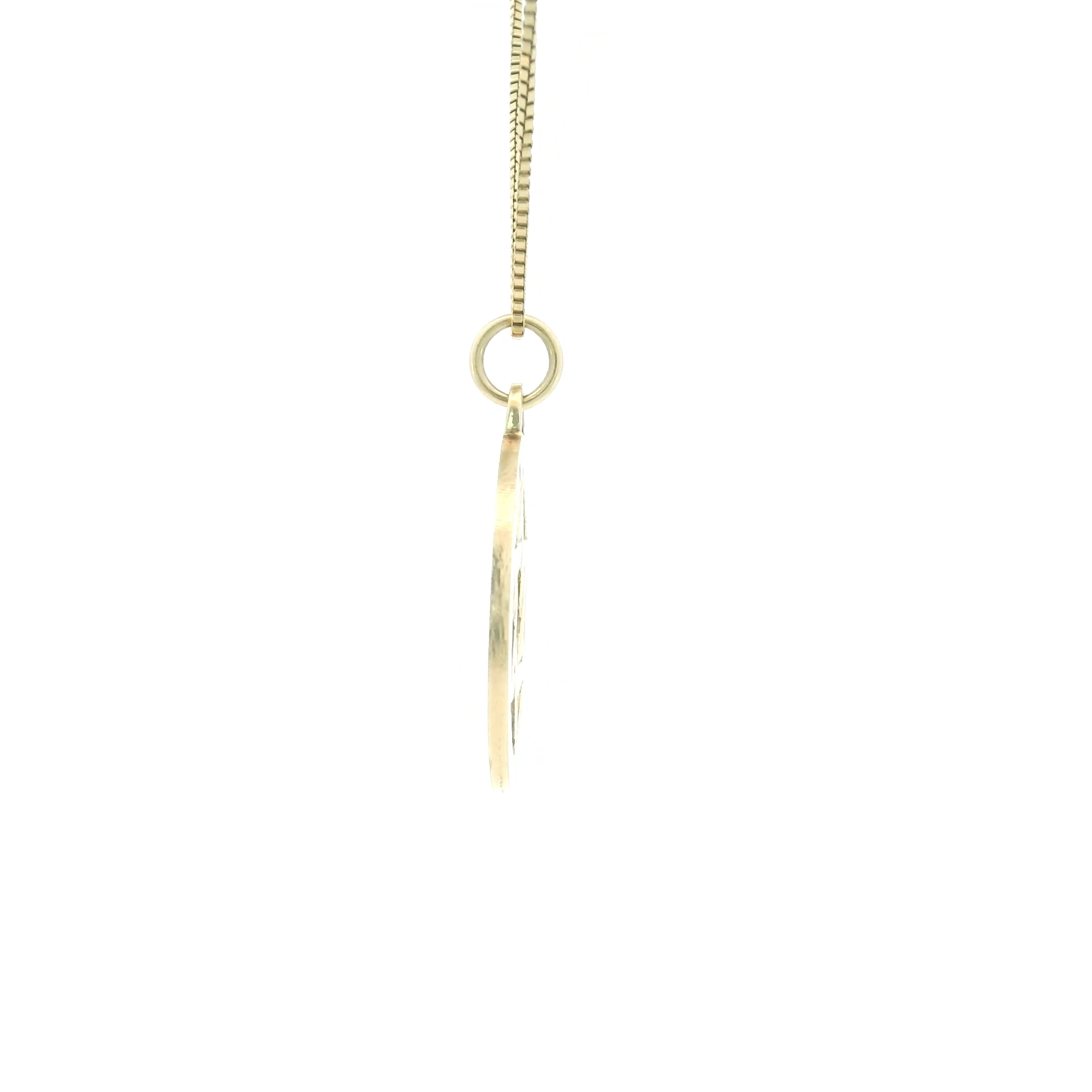 14k Yellow Gold Vintage Chai & Star of David Charm