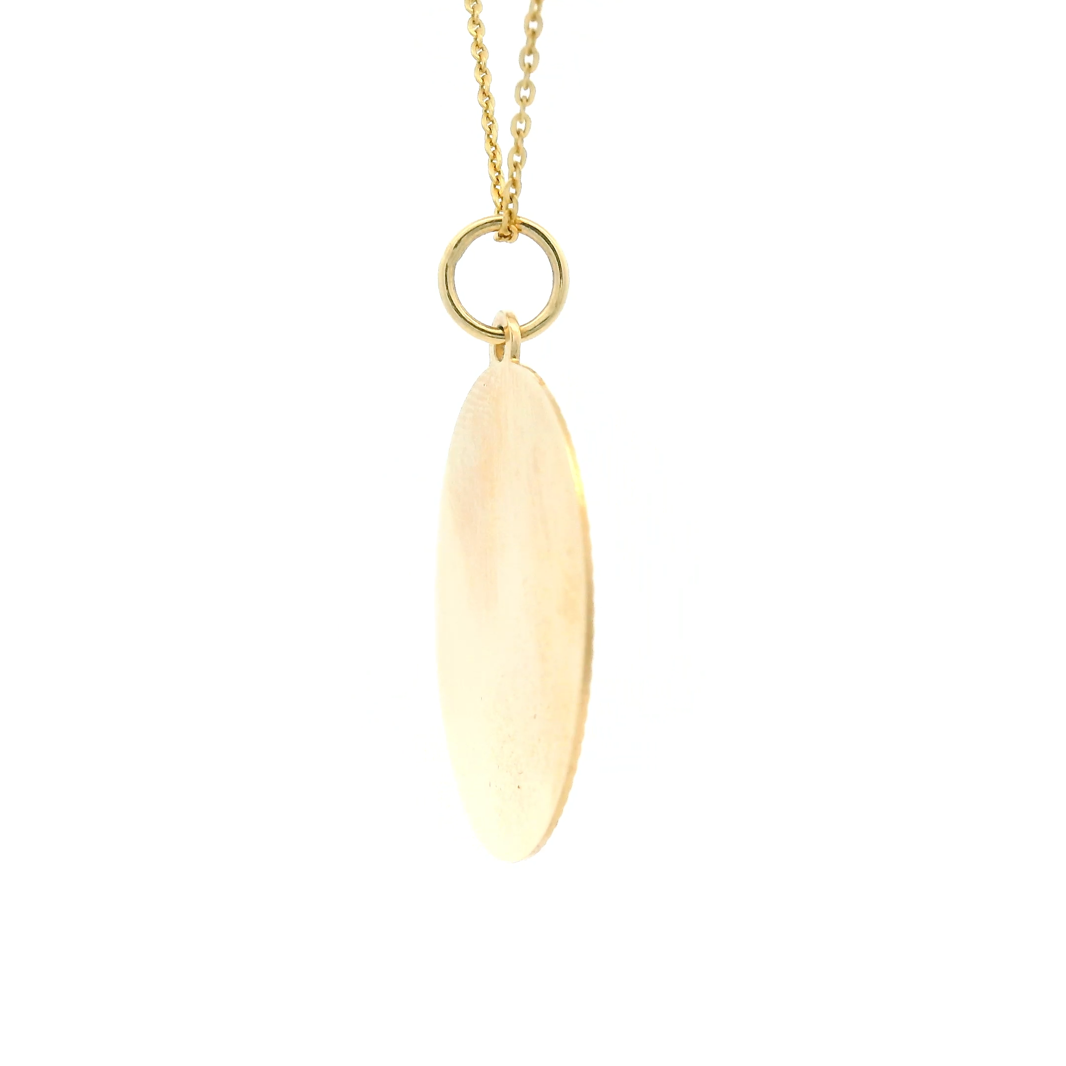 14k Yellow Gold Vintage Engine-Turned Starburst Charm