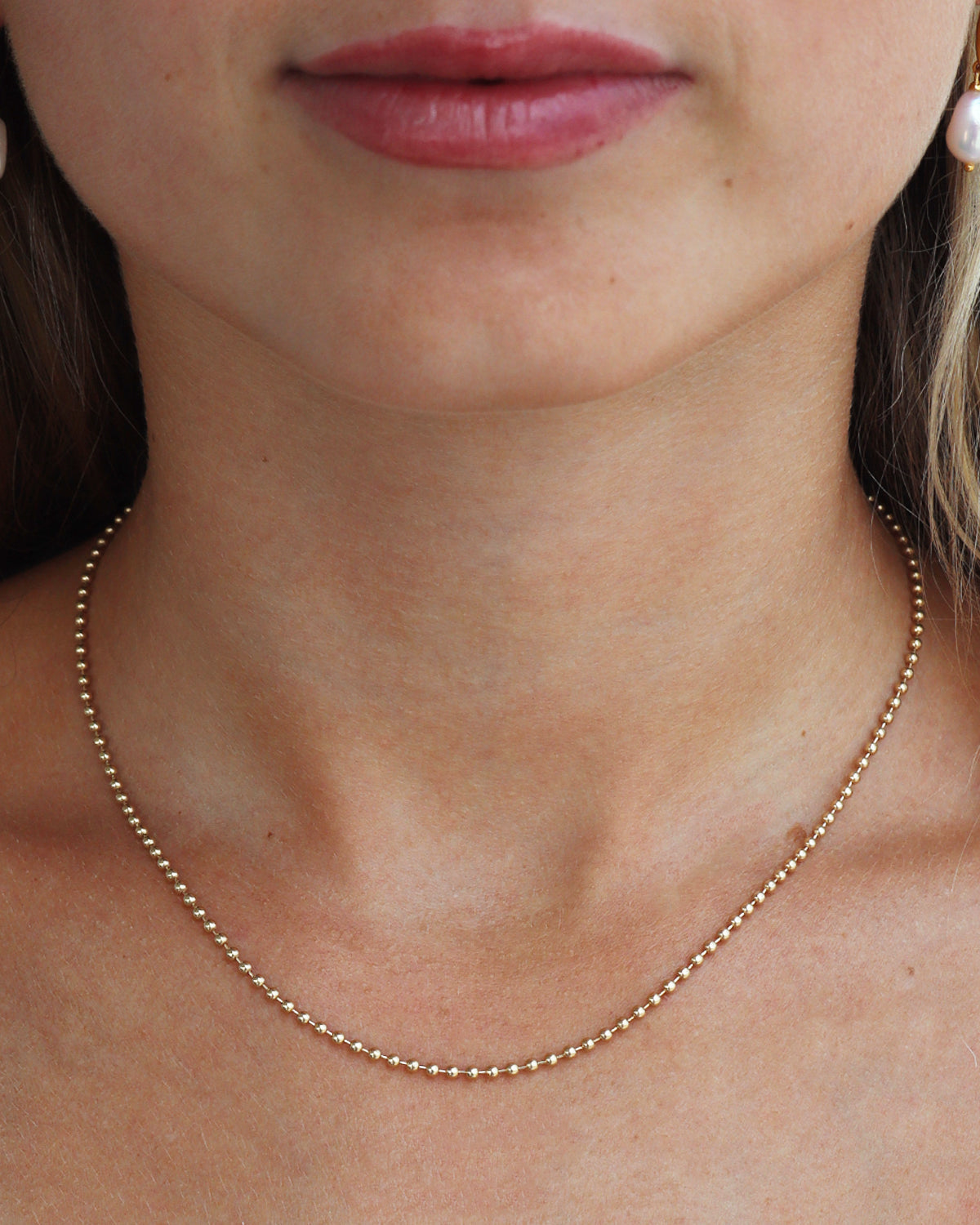 Classic Ball Chain 14k Gold