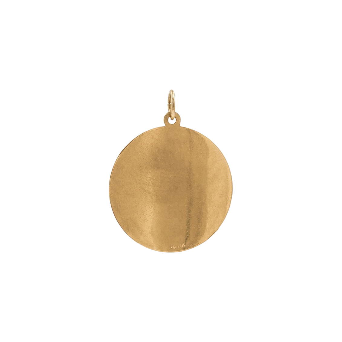 Vintage Virgo Moneda 14k Encanto de Oro
