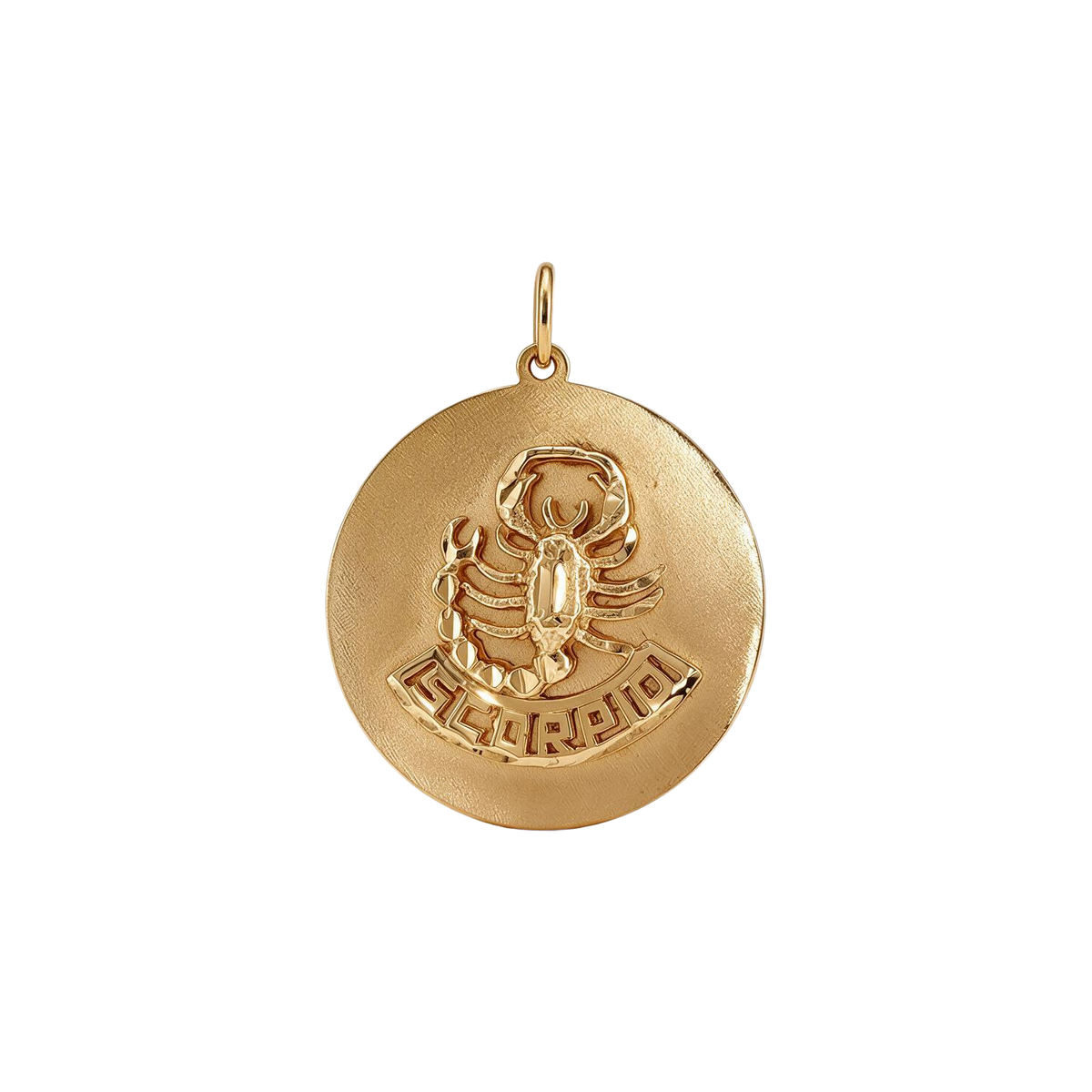14k Yellow Gold Vintage Scorpio Zodiac Charm