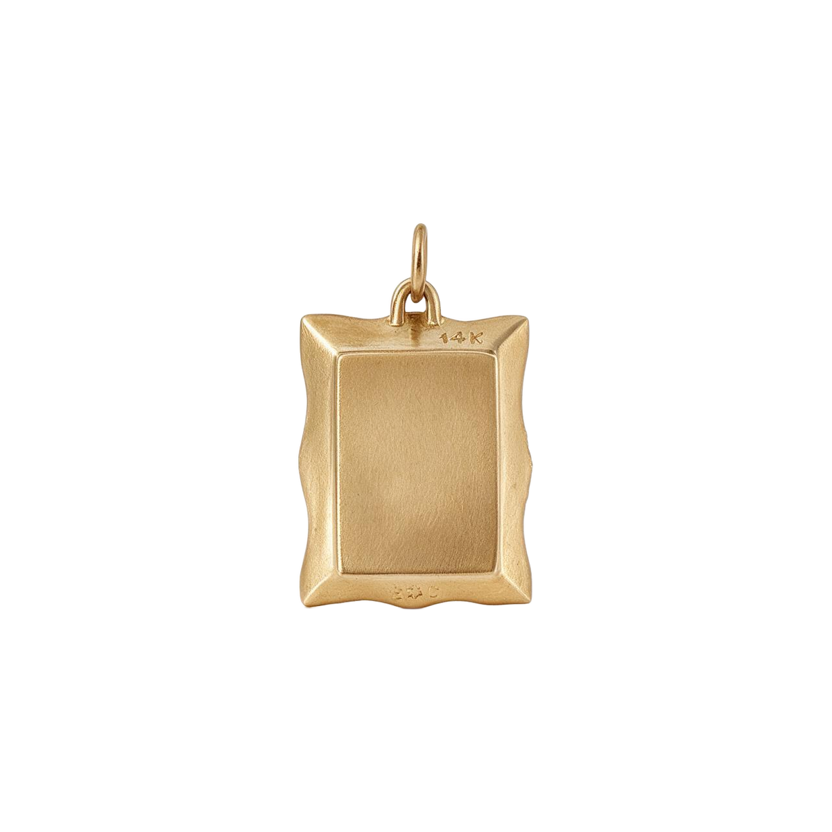 14 Karat Yellow Gold 1960s Vintage Engravable Picture Frame Charm