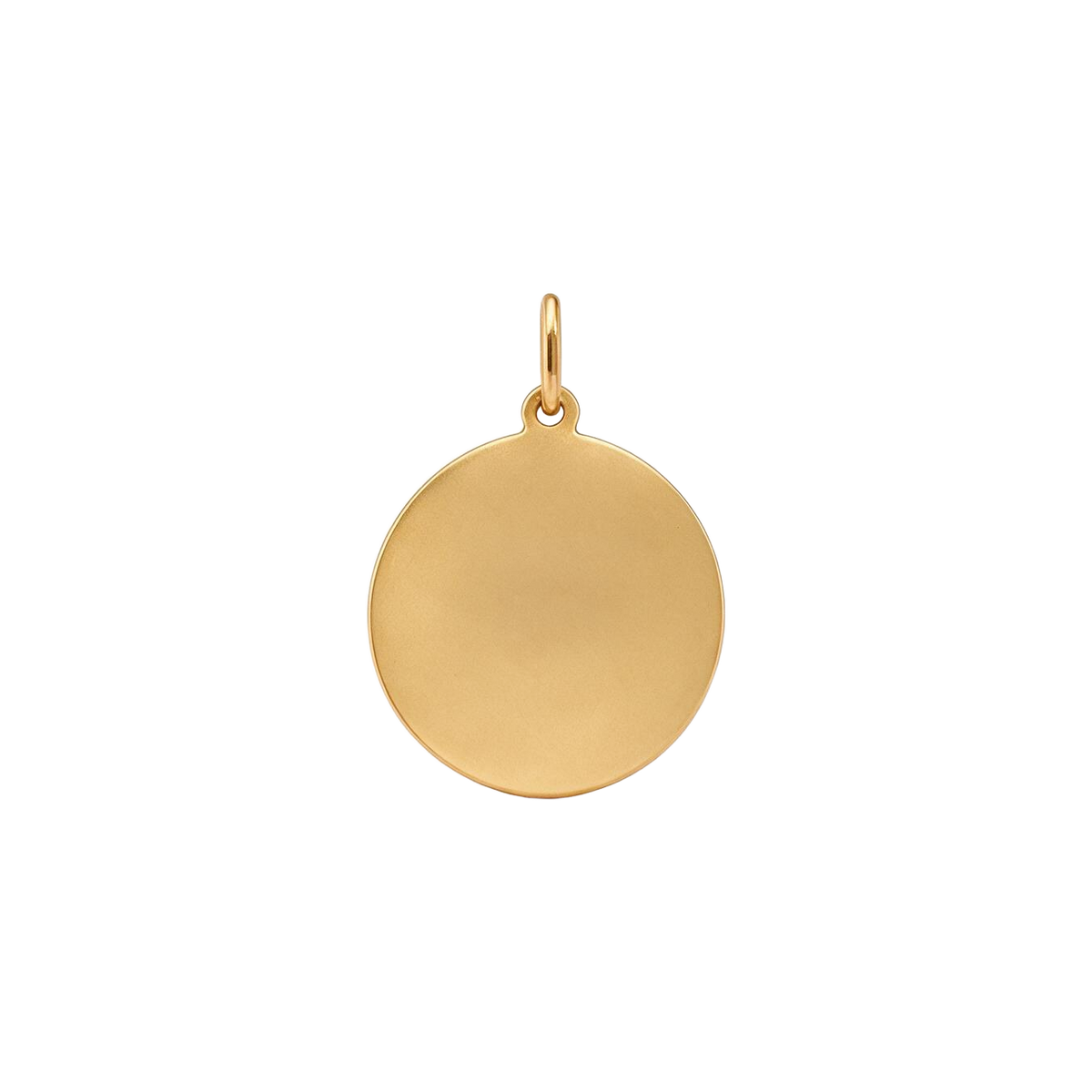 14k Yellow Gold Vintage Virgo Zodiac Charm Coin
