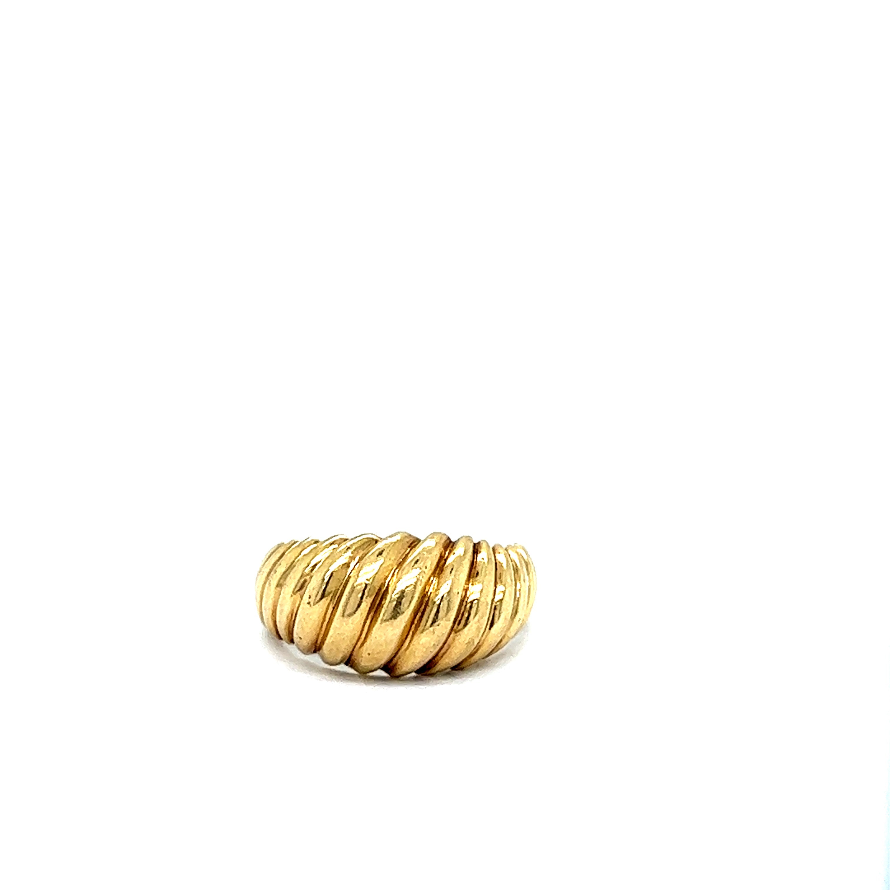 Vintage Shrimp Ring 14k Gold RIng