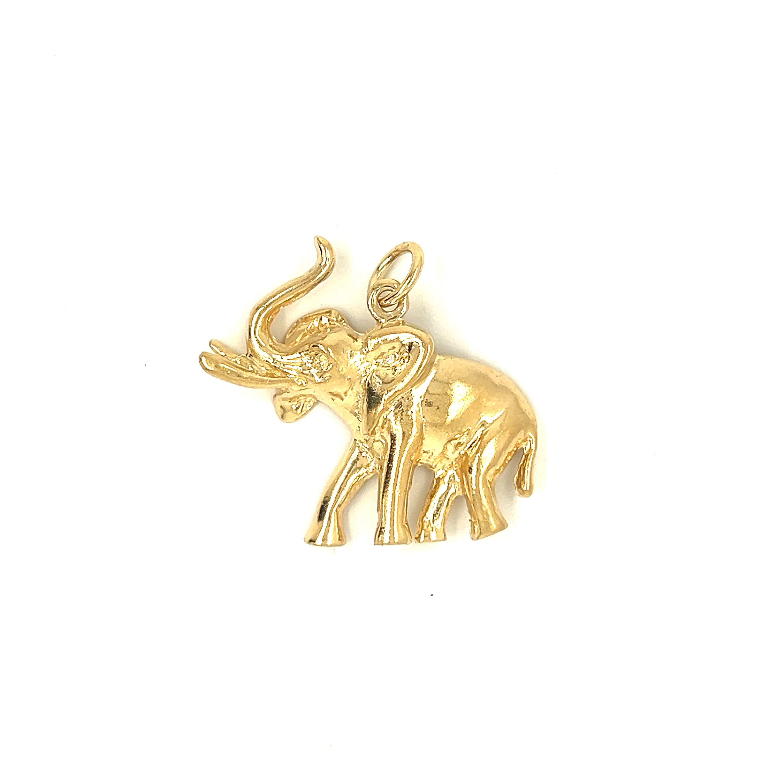 Encanto de oro de 14k con elefante vintage