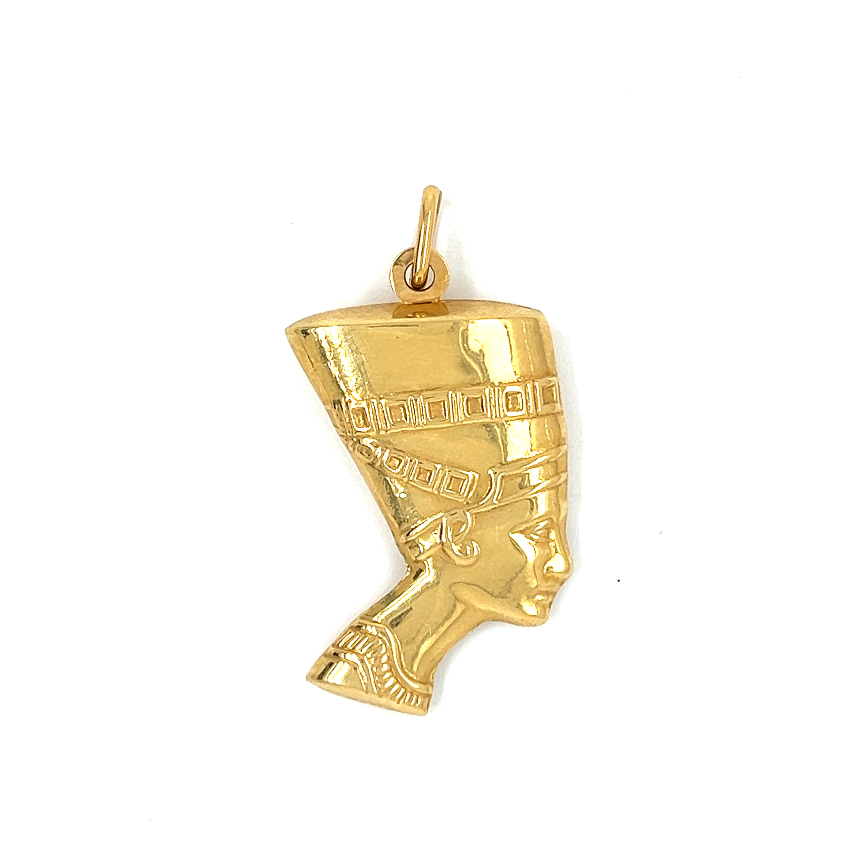 Vintage Nefertiti 18k Gold Charm