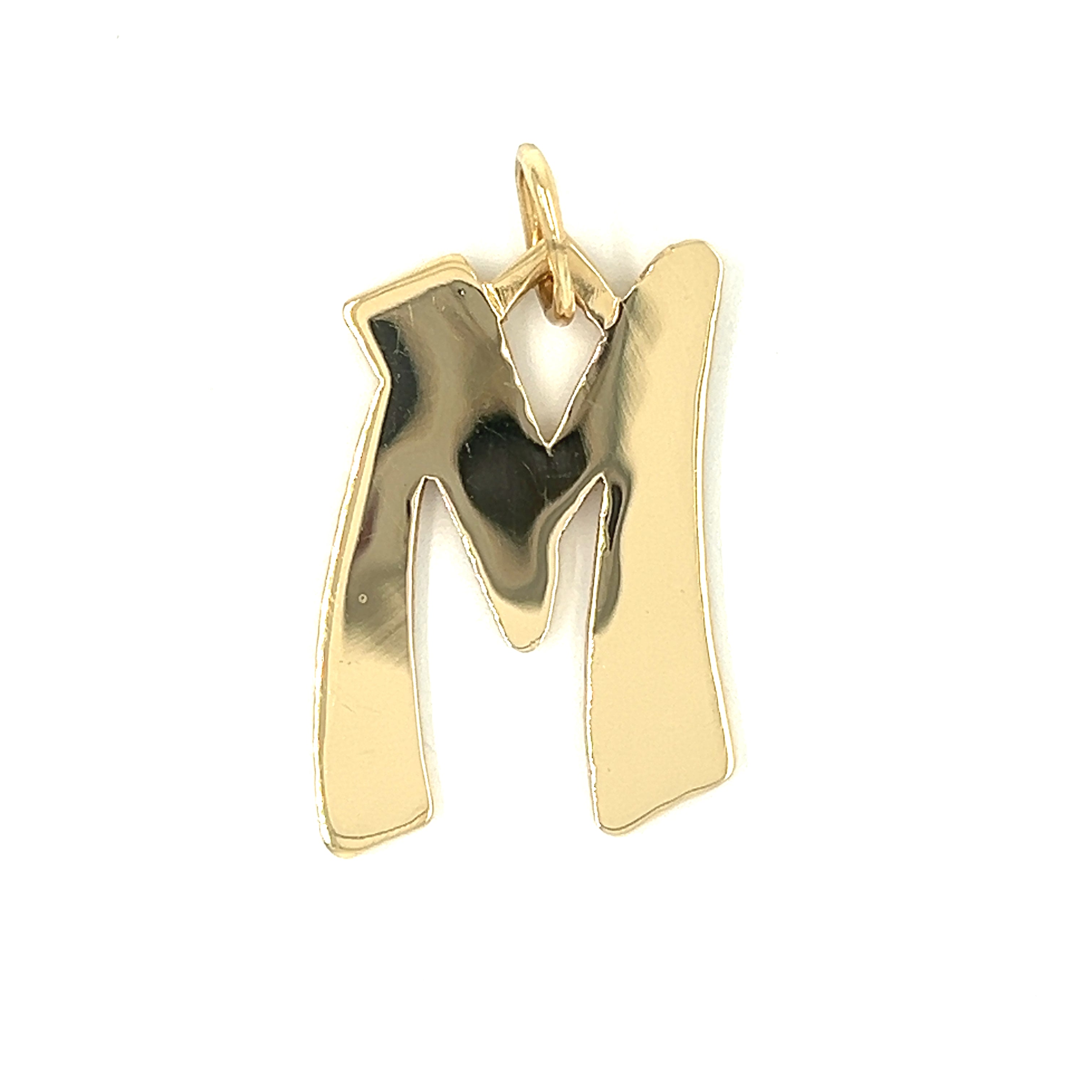 Vintage "M" 14k Gold Charm