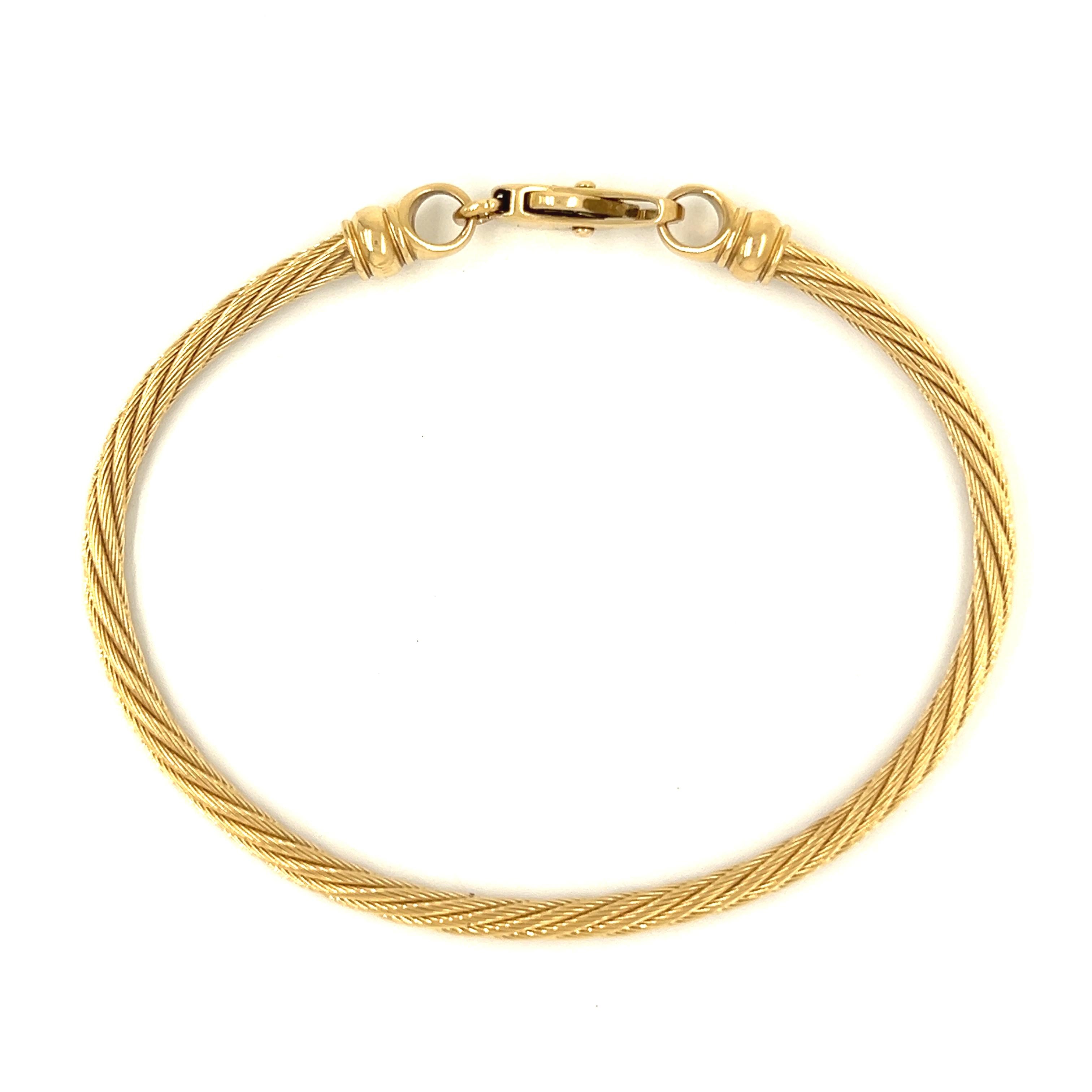 Vintage Spiral 14k Gold Bracelet