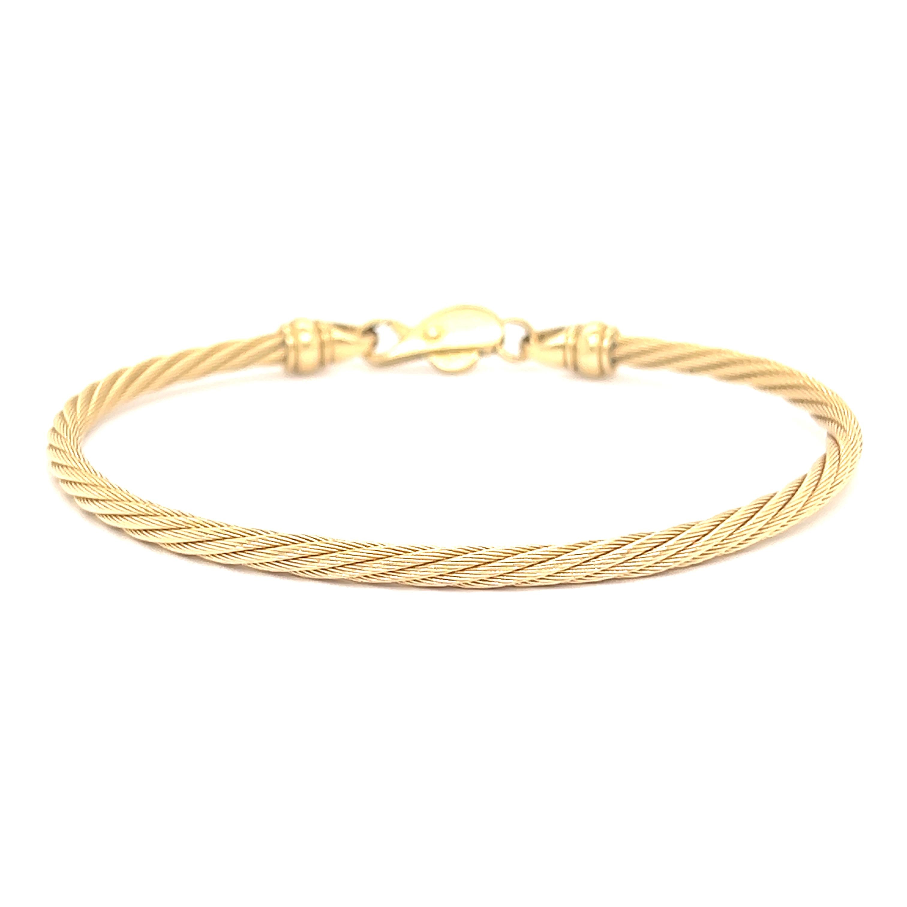 Vintage Spiral 14k Gold Bracelet