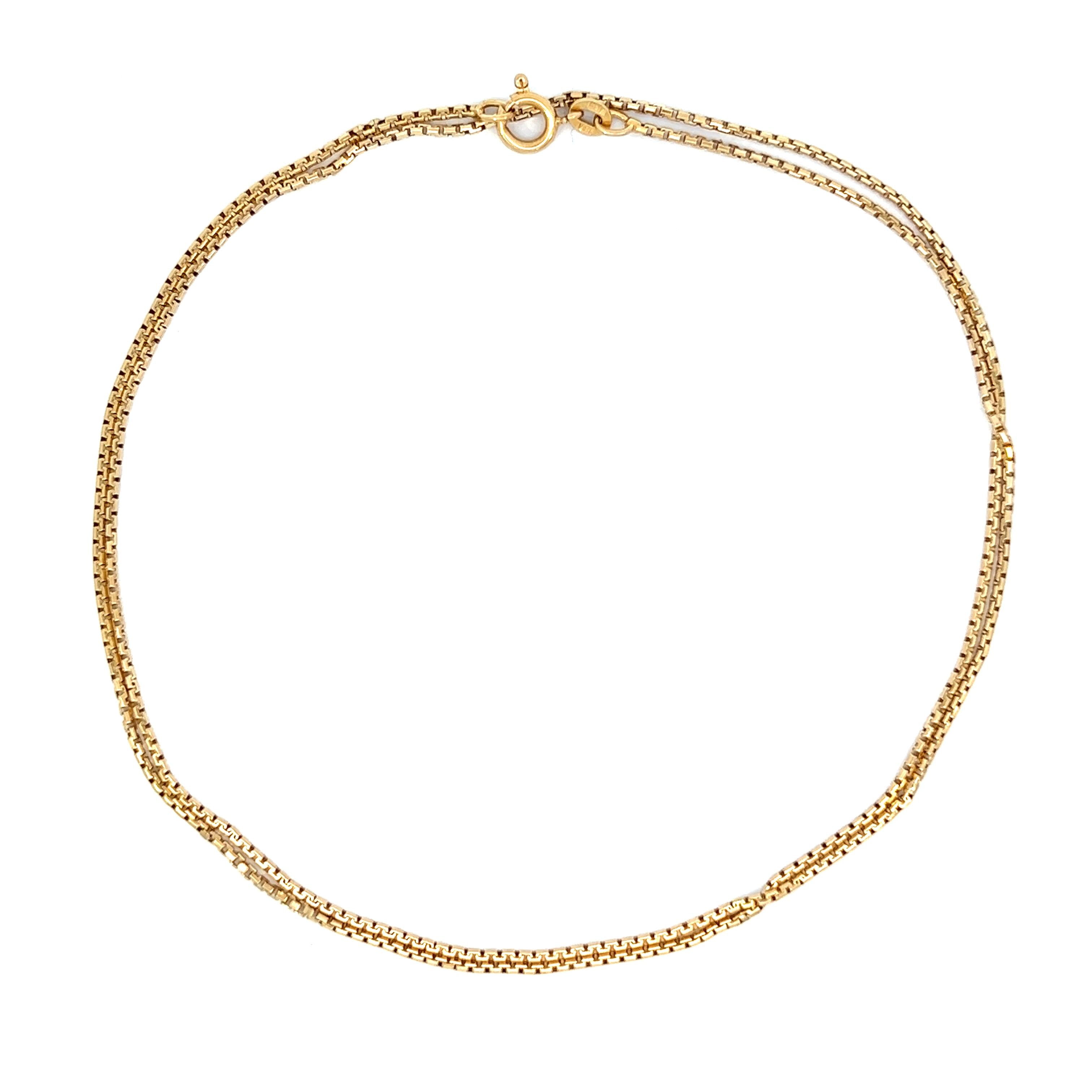 Vintage 24" 18k Italian Gold Chain