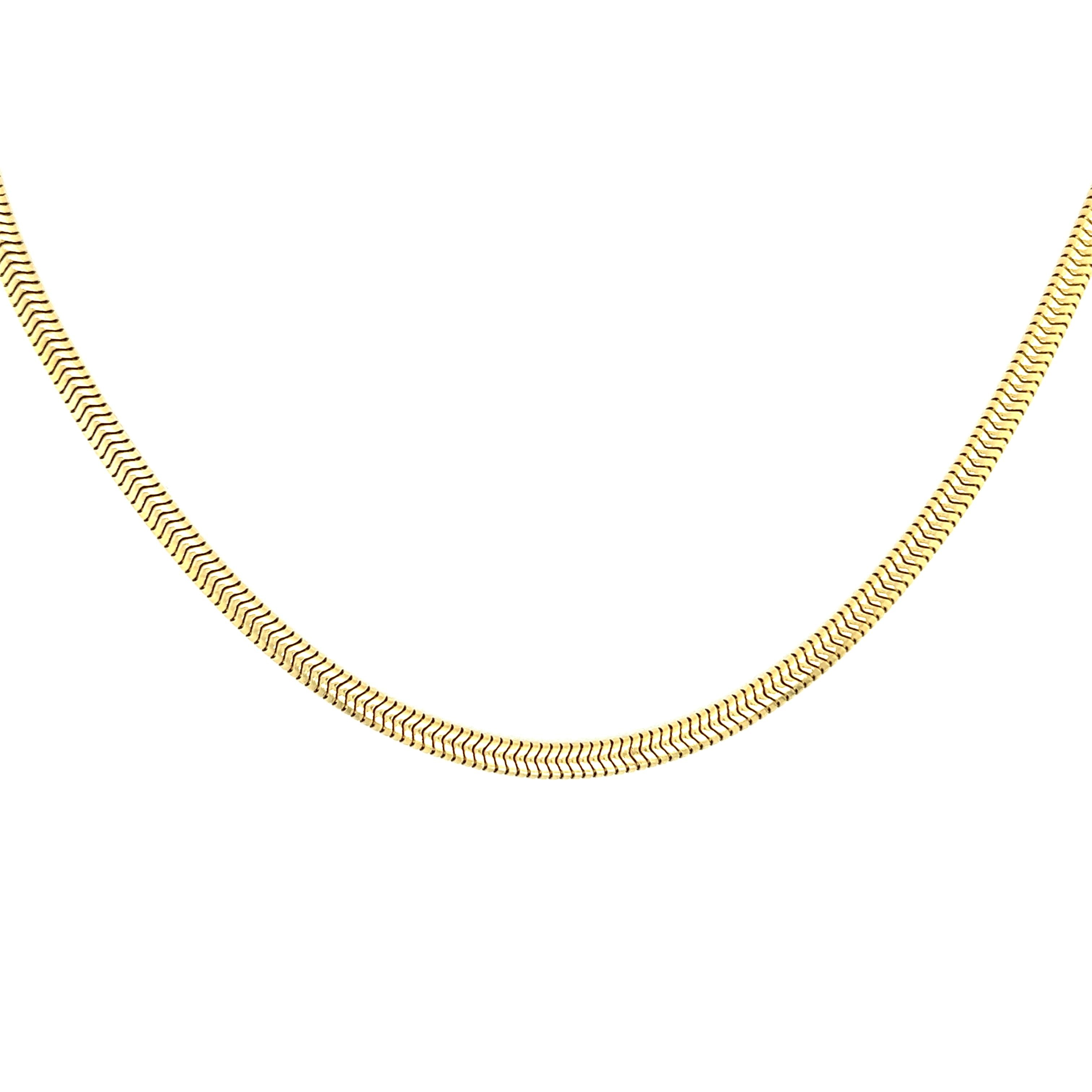 Vintage 16.5" 14k Gold Snake Chain