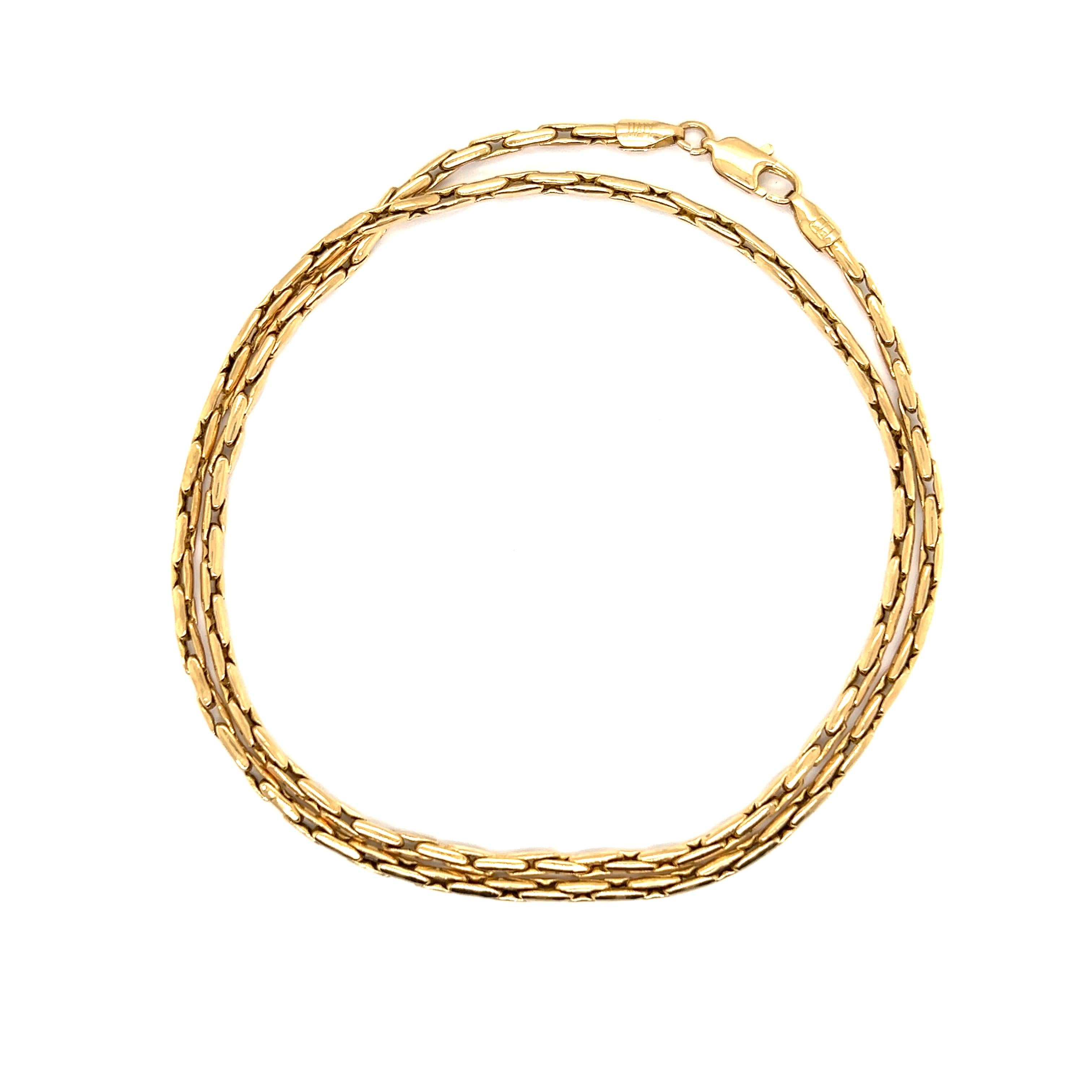 Vintage 17.5" Italian 14k Gold Chain