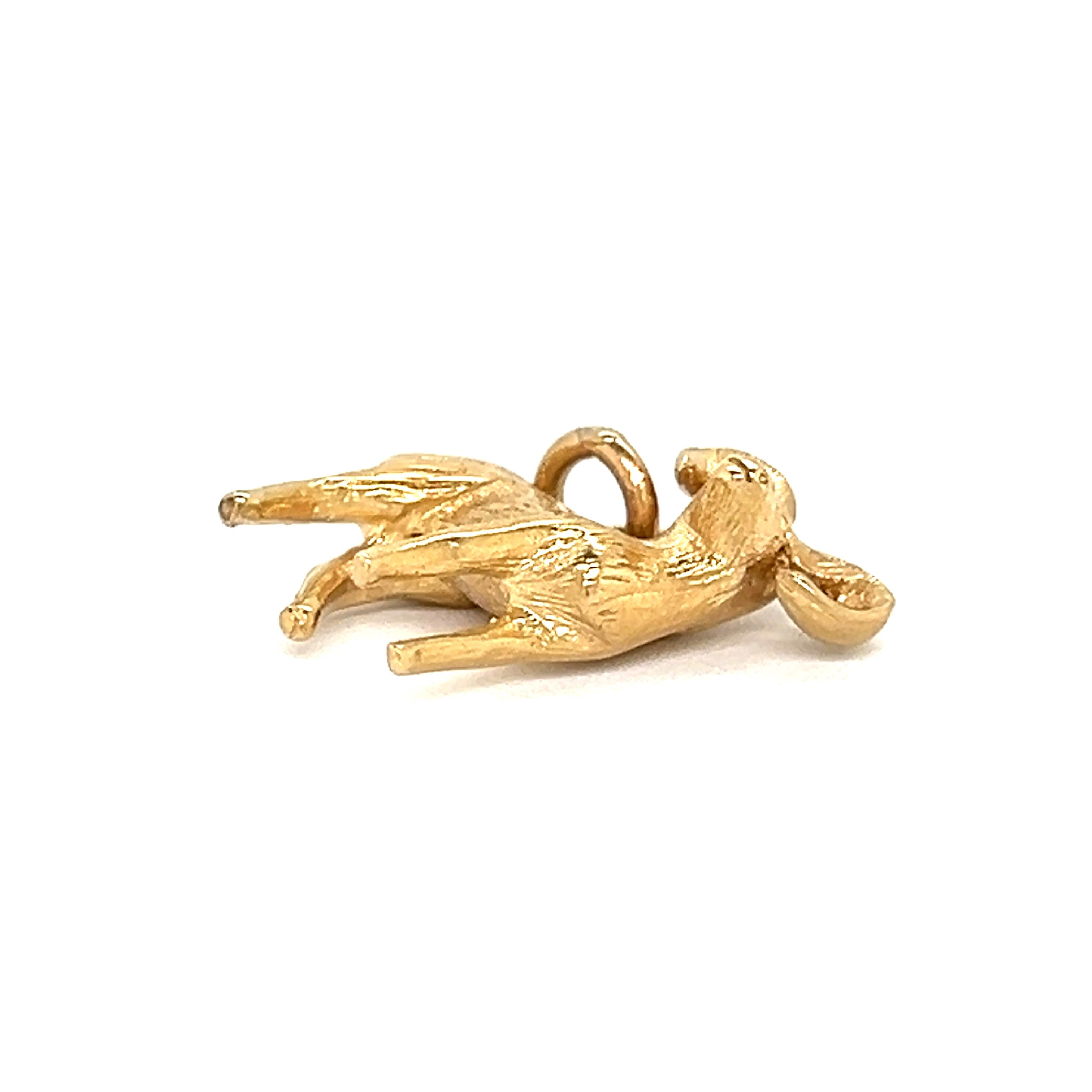 Vintage Zodiac Aries Ram 14k Gold Charm