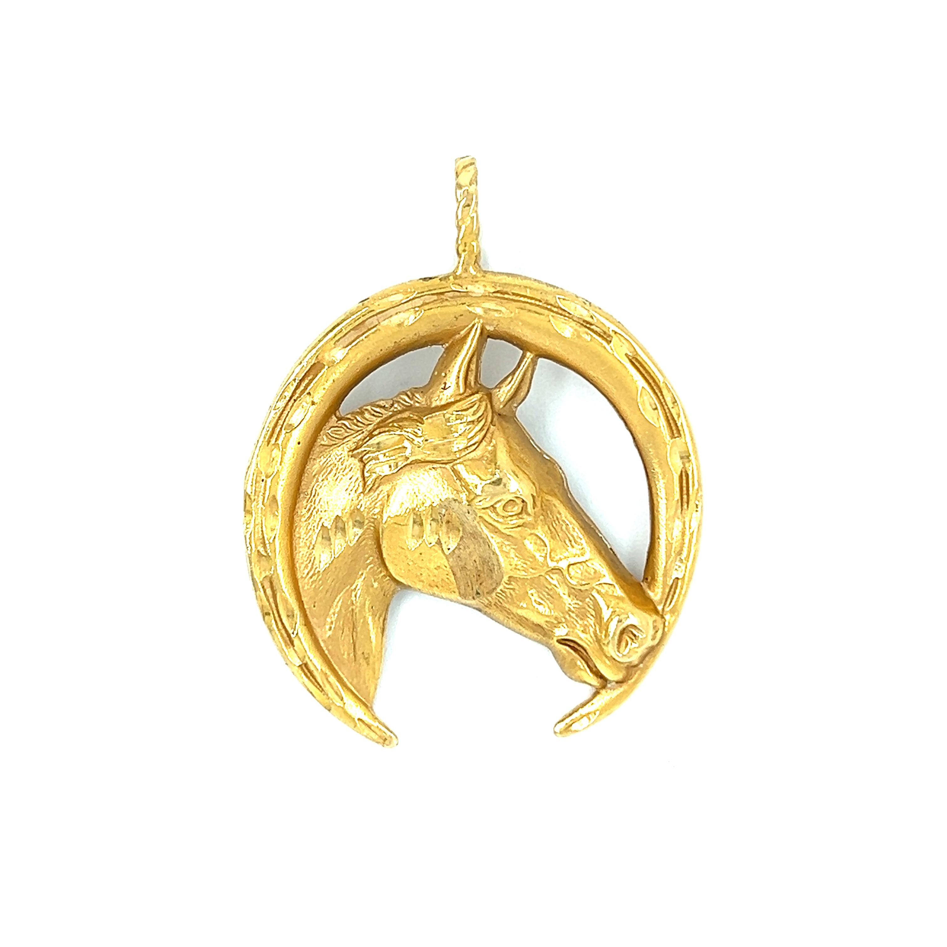 Vintage Horse 14k Gold Charm