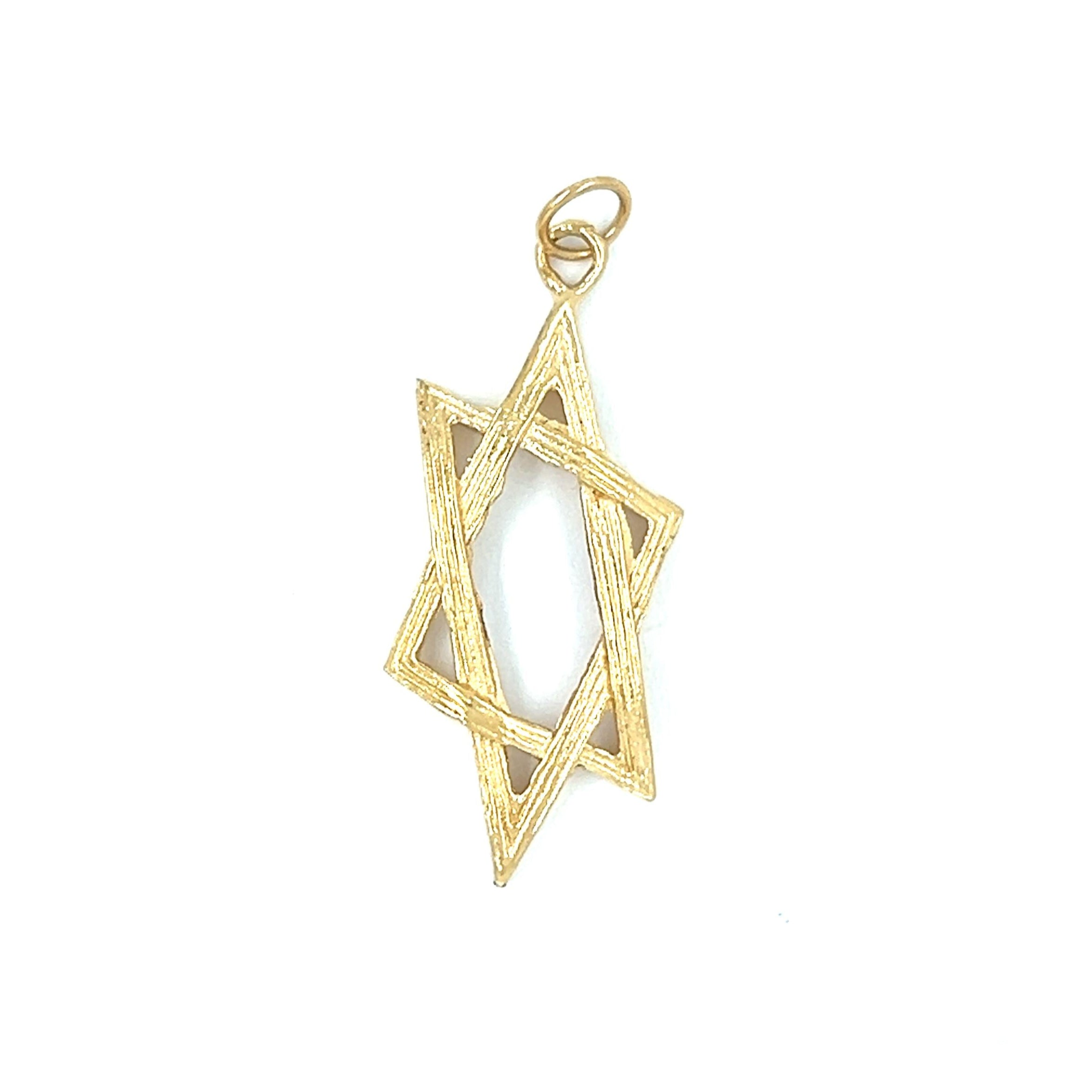 Vintage Star of David 14k Gold Charm