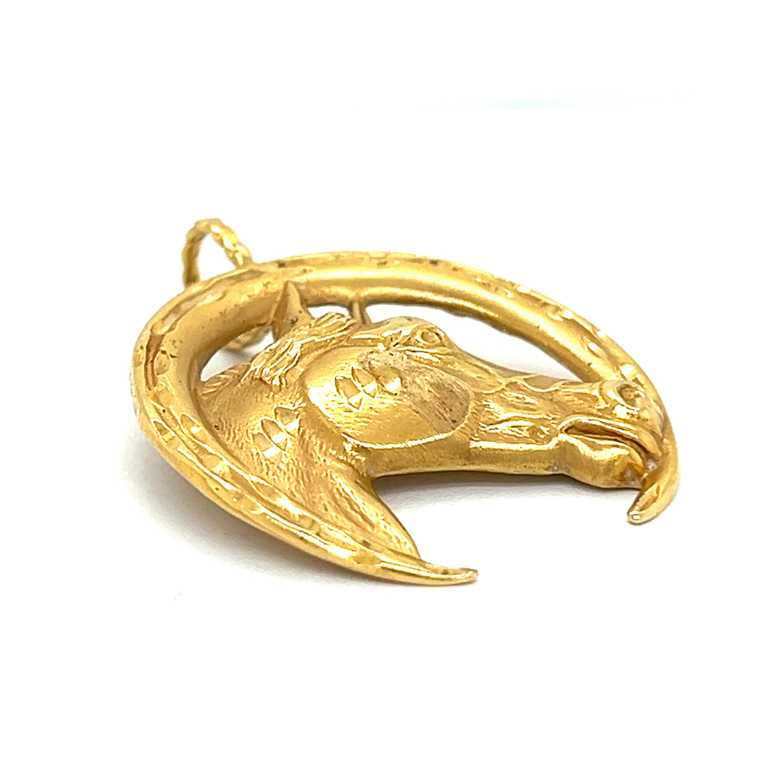 Vintage Horse 14k Gold Charm