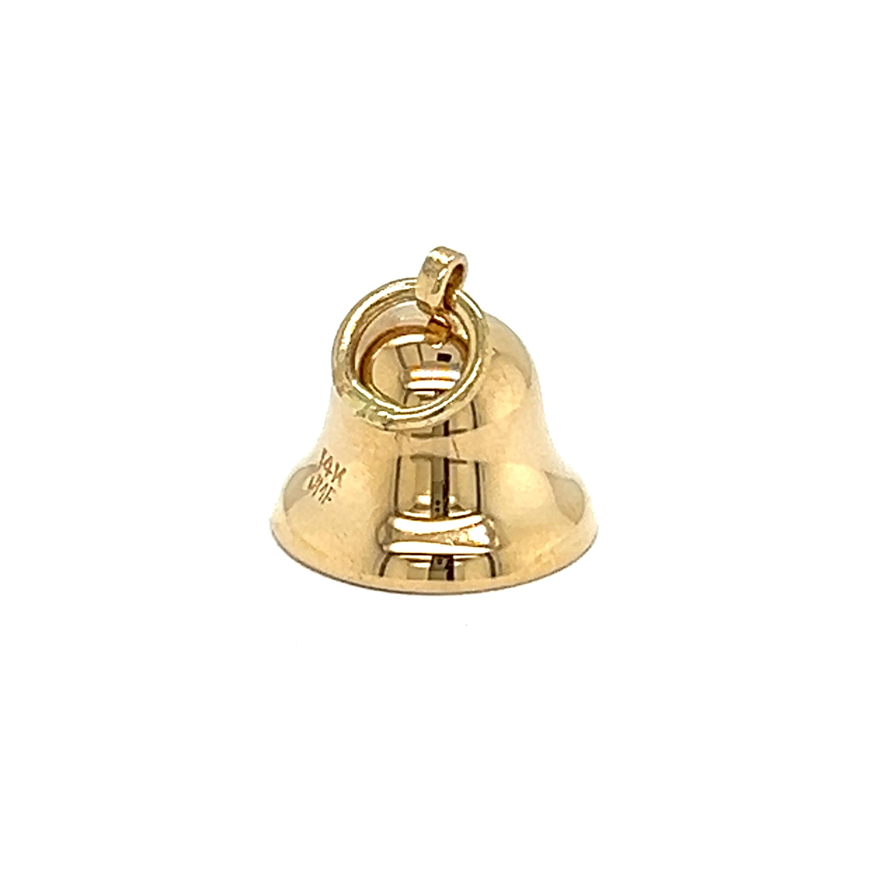 Vintage 14k Gold Bell Charm
