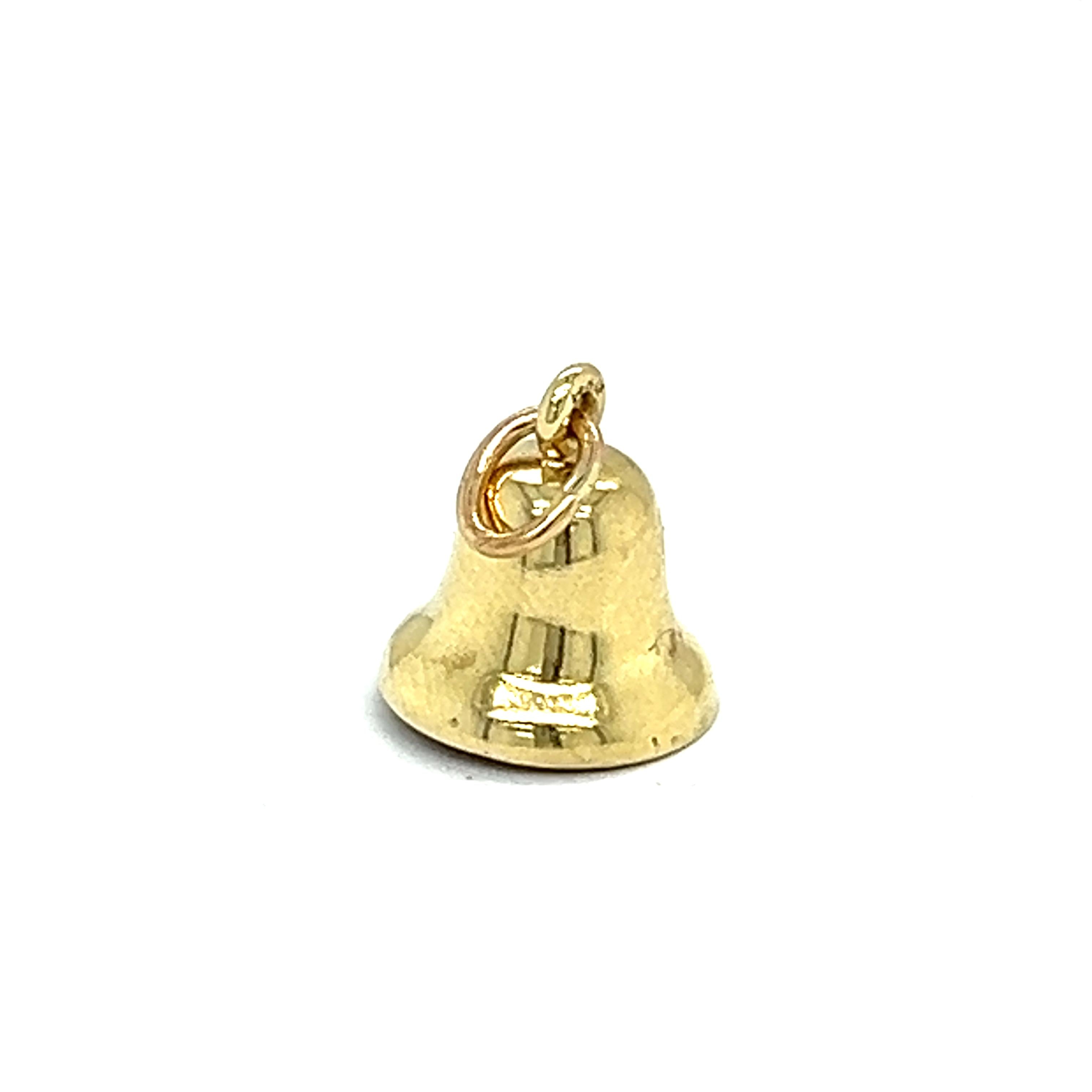 Vintage 14k Gold Bell Charm