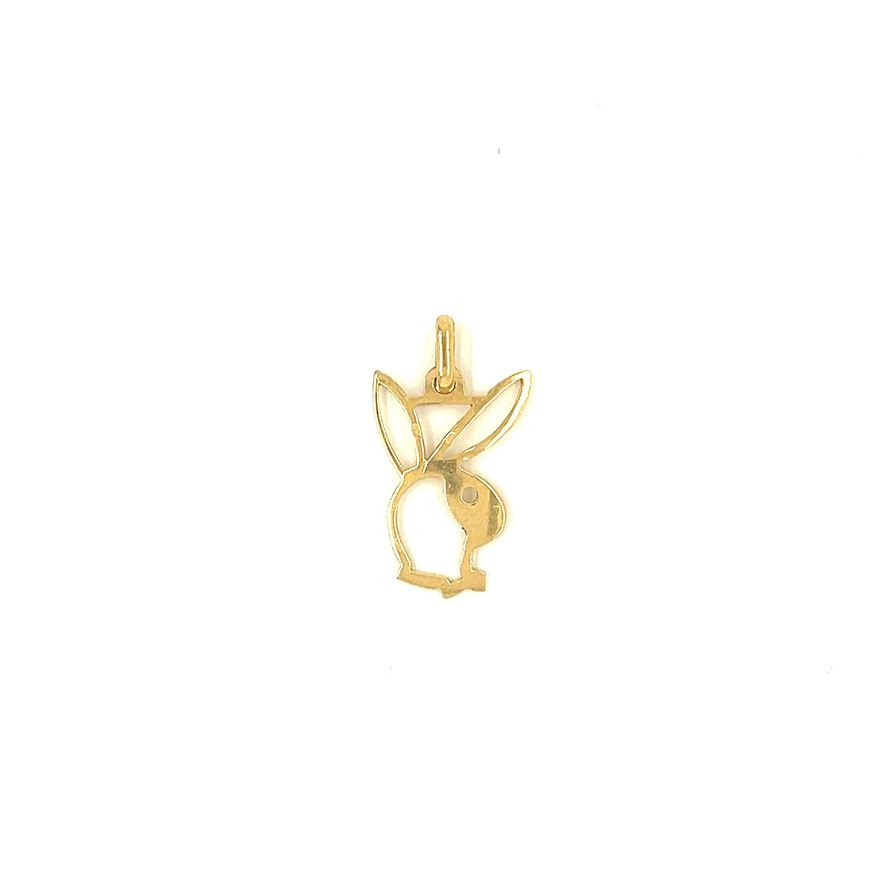 Vintage Playboy Bunny 14k Gold Charm