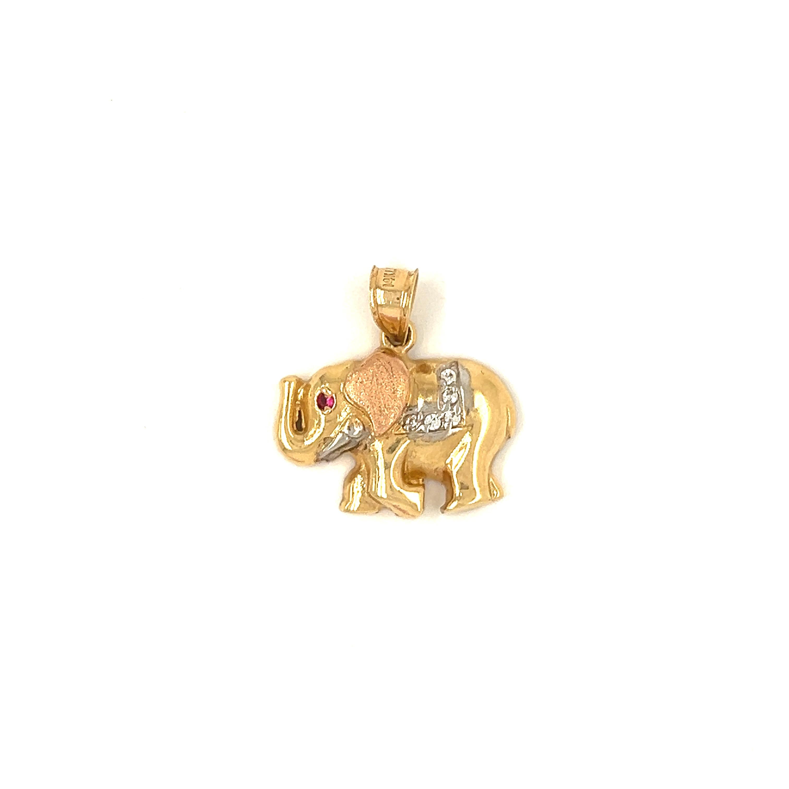 Vintage 14k Gold Elephant Charm