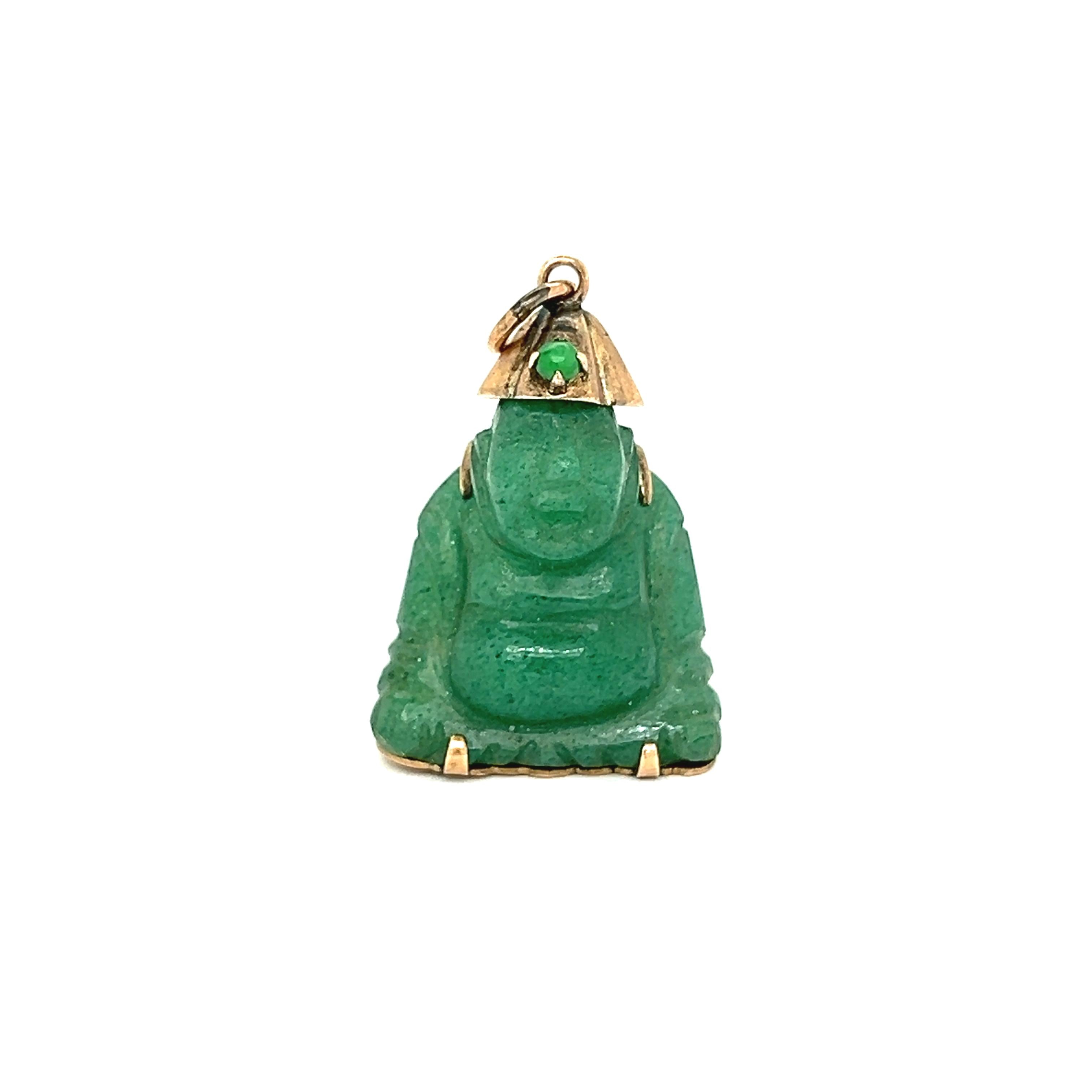 Vintage 18k Gold Buddha Charm