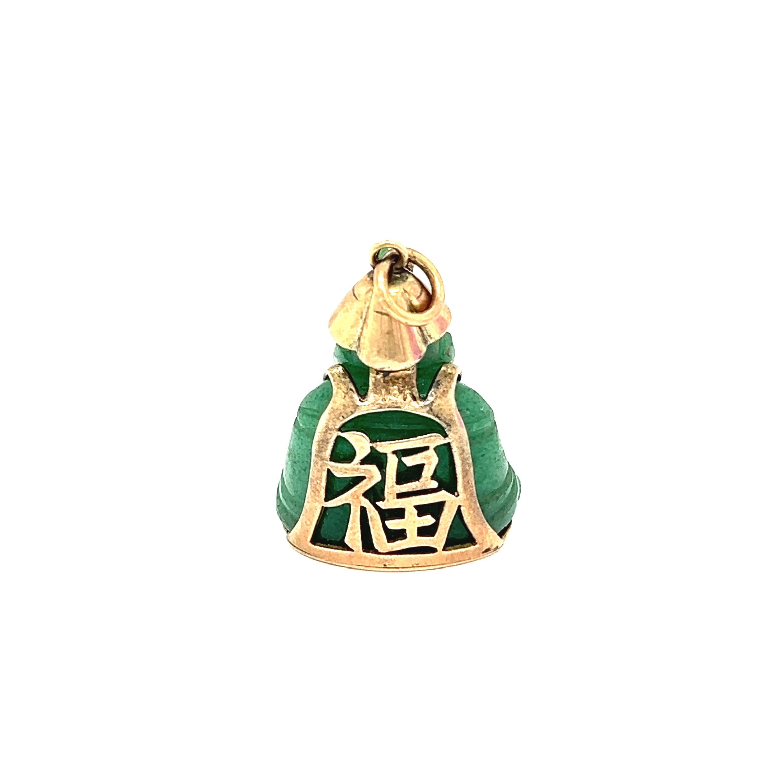 Vintage 18k Gold Buddha Charm